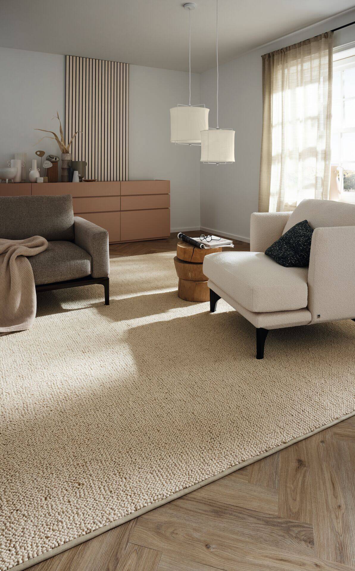 JAB ANSTOETZ Schurwollteppich Loop Schlinge Wunschmaß JAB ANSTOETZ Schurwollteppich Loop Schlinge Wunschmaß