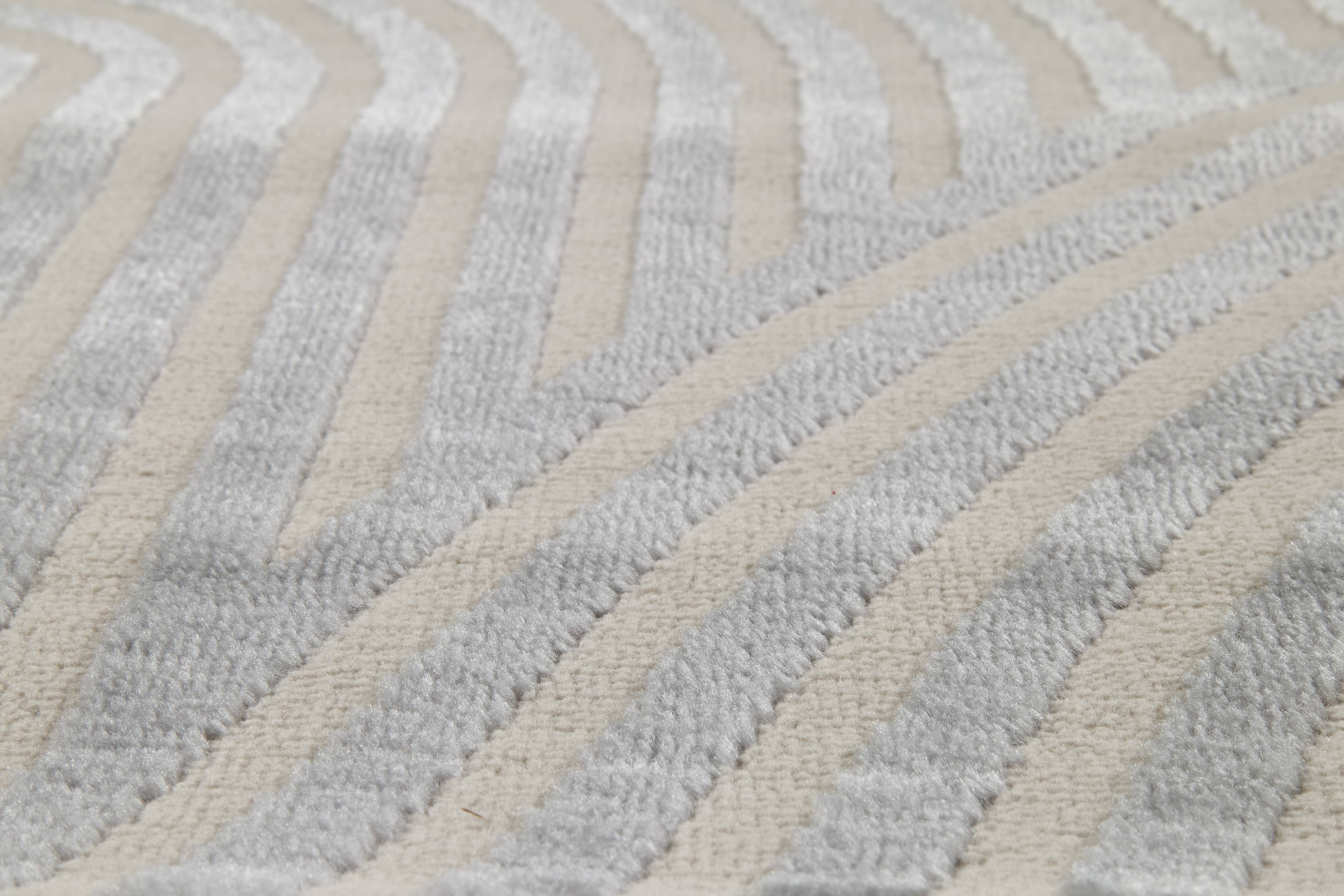 Vintageteppich Jules D.253 C. 004 Kringel silber Vintageteppich Jules D.253 C. 004 Kringel silber