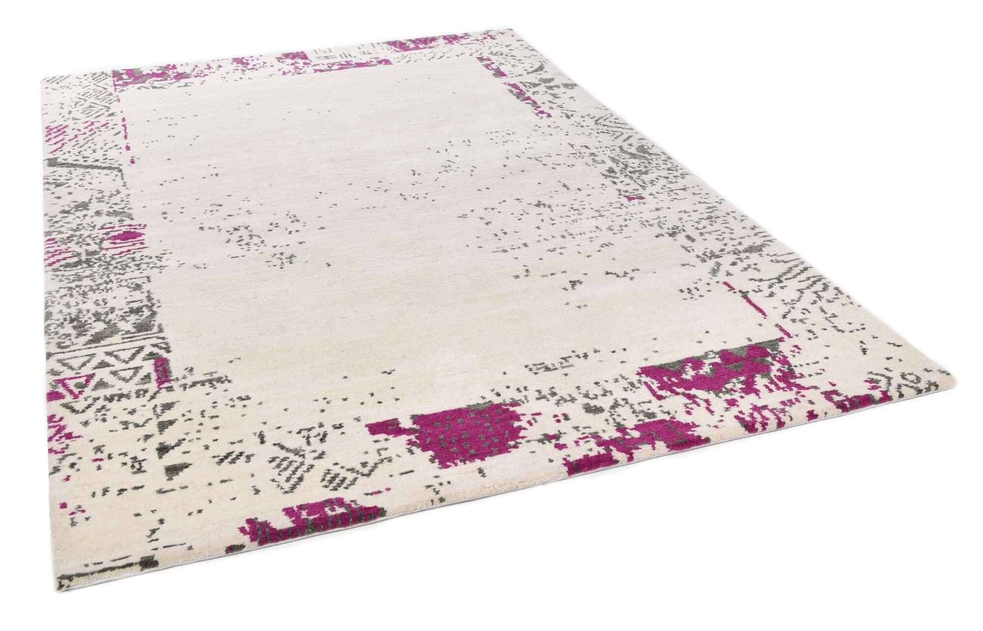 sangri_rs581_103whitemulti_428139_2 Sangri Nepal Teppich 160x232 cm Design RS581 white/multi