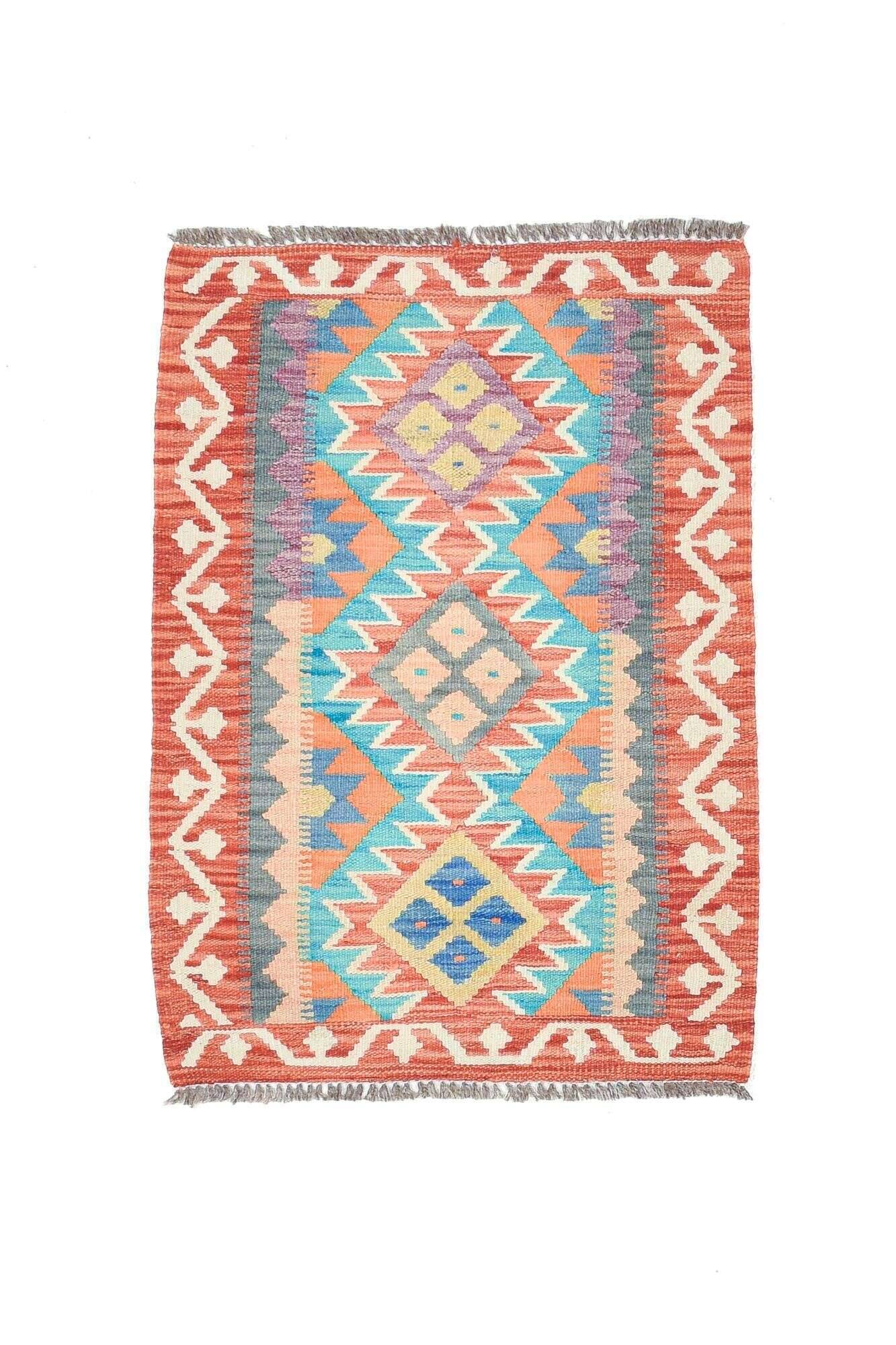 tablashah_3305_800multicolor_434884_1 Handgewebter Kelim Teppich Tablashah Schurwolle bunt 062x087cm