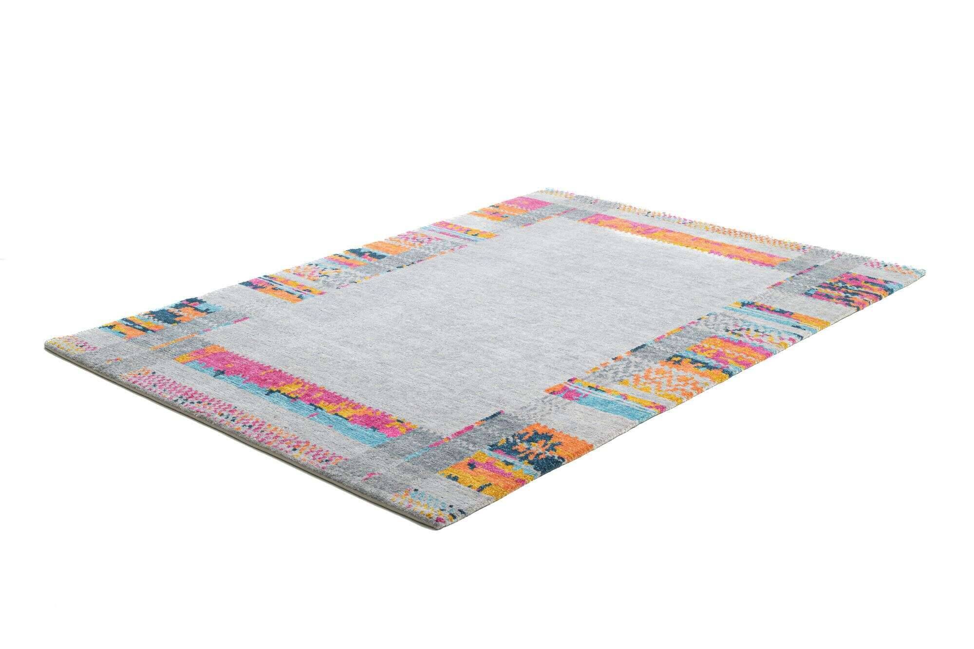 sangri_rs681_655greymulti_412502_2 Sangri Teppich Nepal Design RS681 Handgeknüpft Wunschmaß