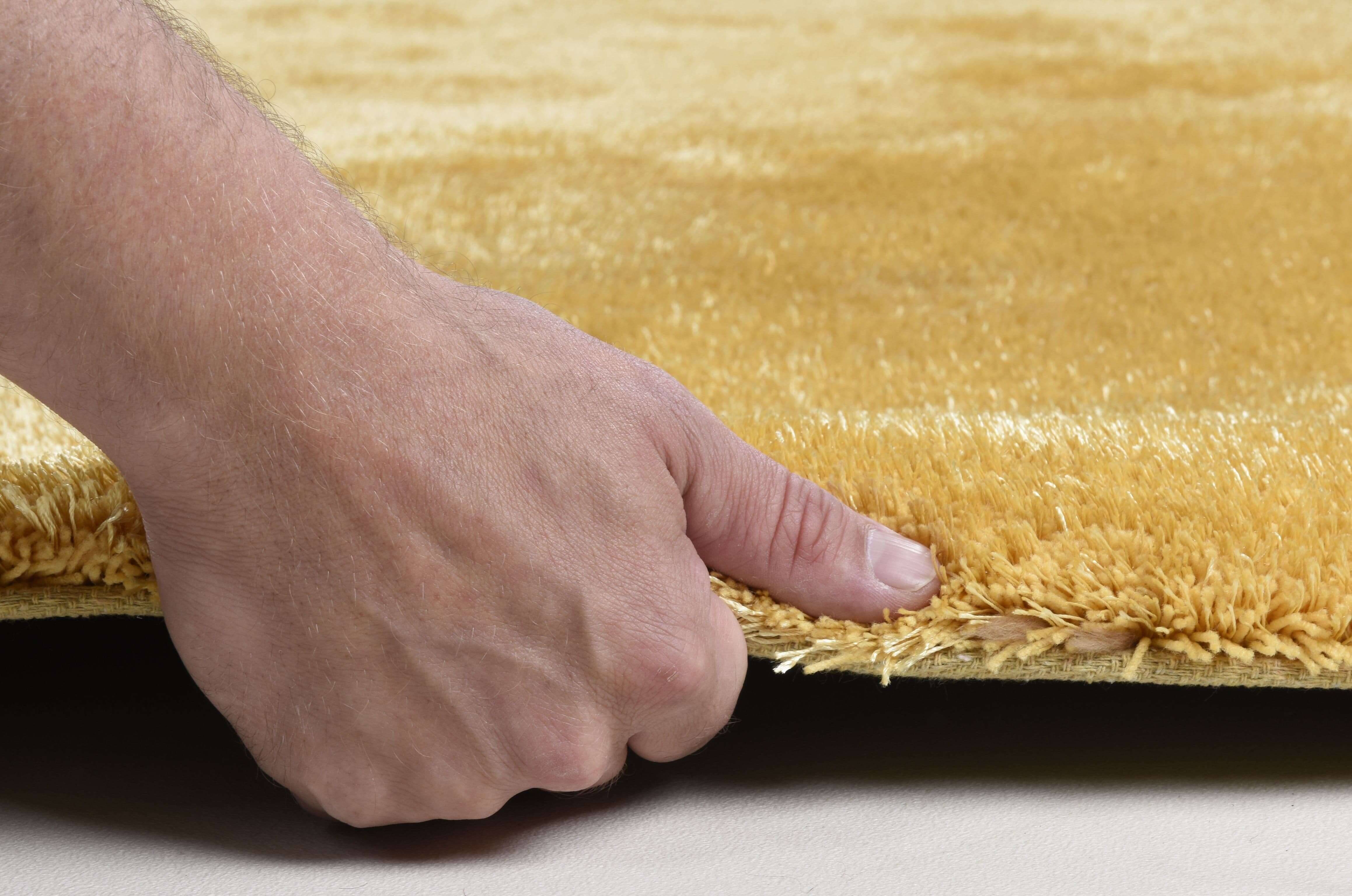 Alessia_Uni_870gold_408069_5 Teppich uni Alessia Shaggy Kuschelteppich