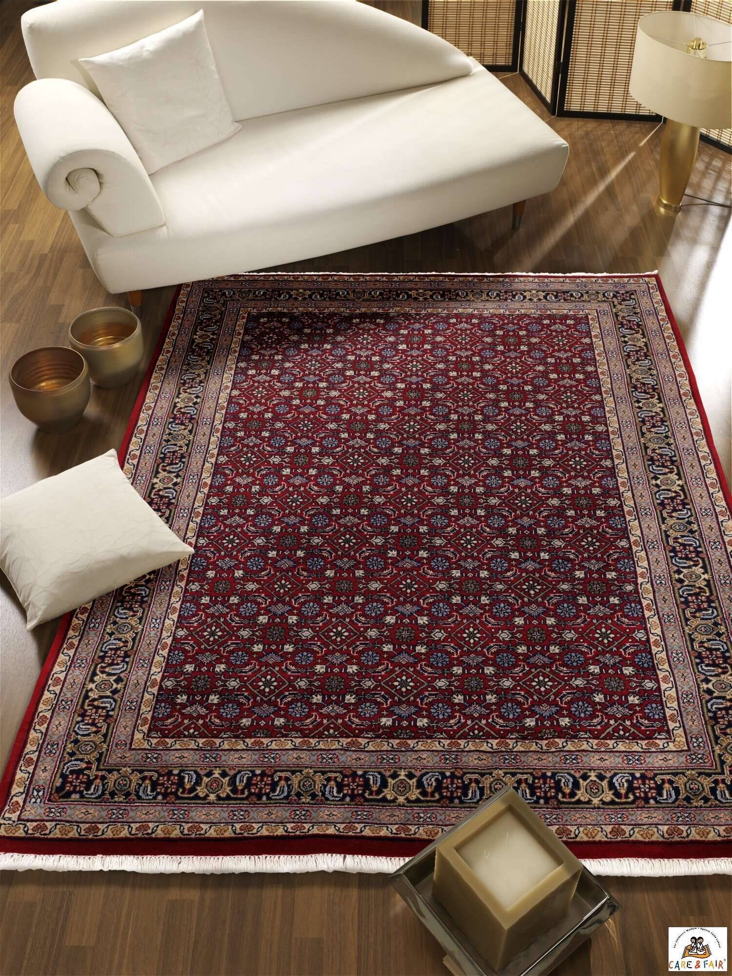 1151-915-50TAFfbEfYmzYo Orientteppich Handgeknüpft Himla Herati Teppich Natur Schurwolle