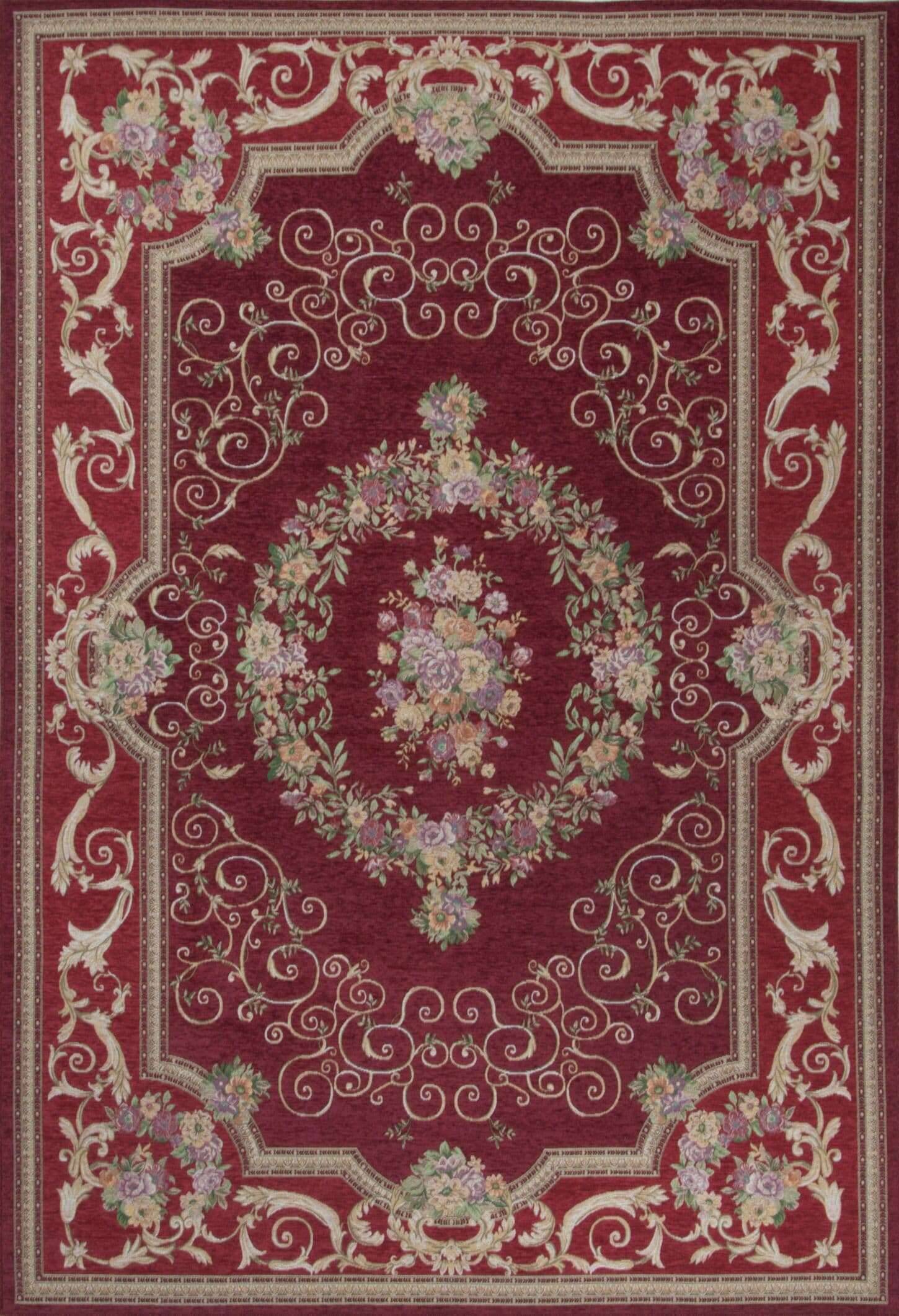Flomi_Florentina_200red_406944_1 Flomi Florentina Teppich Flachgwebe Teppich Blumen