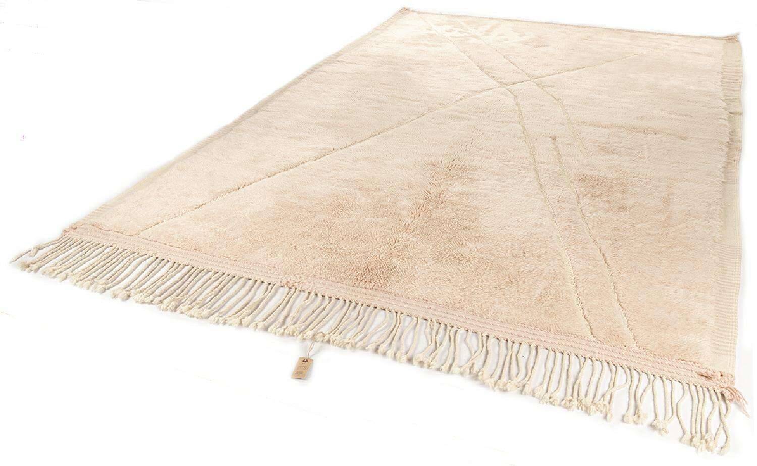 BeniOurain_RR915_250rose_418796_2 Beni Ourain Legends Antik Teppich natur 170x356 cm