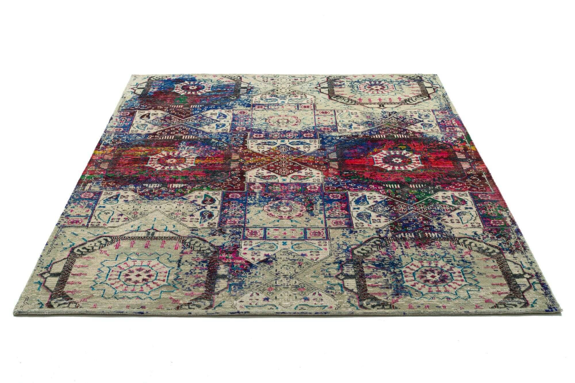 sarisuperior_4690_113naturalmulti_431441_22 Sari Superior Teppich Orient Handgeknüpft im Wunschmaß