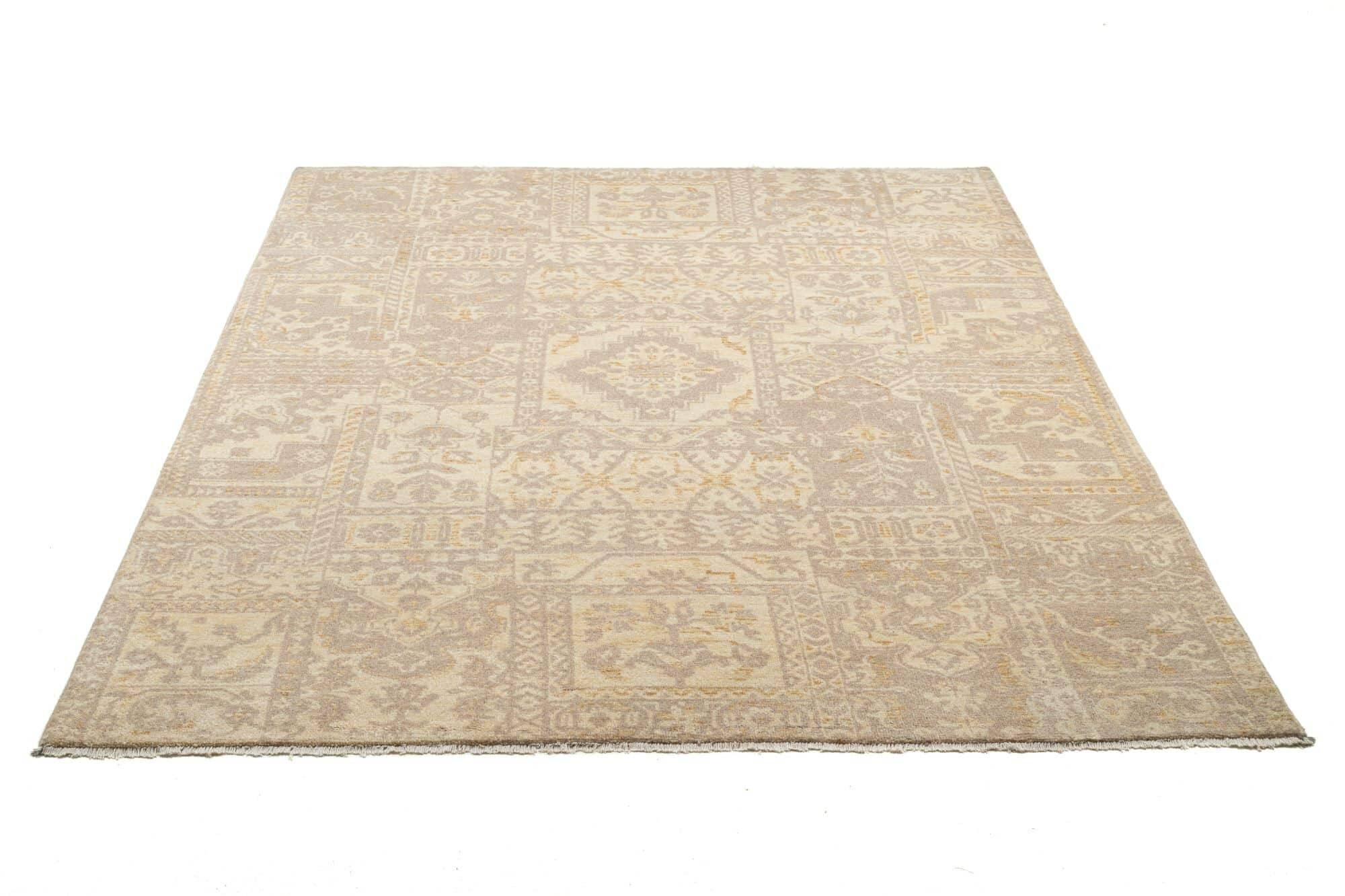 Patchwork Teppich PATCH Handgeknüpft beige 170x240cm Patchwork Teppich PATCH Handgeknüpft beige 170x240cm