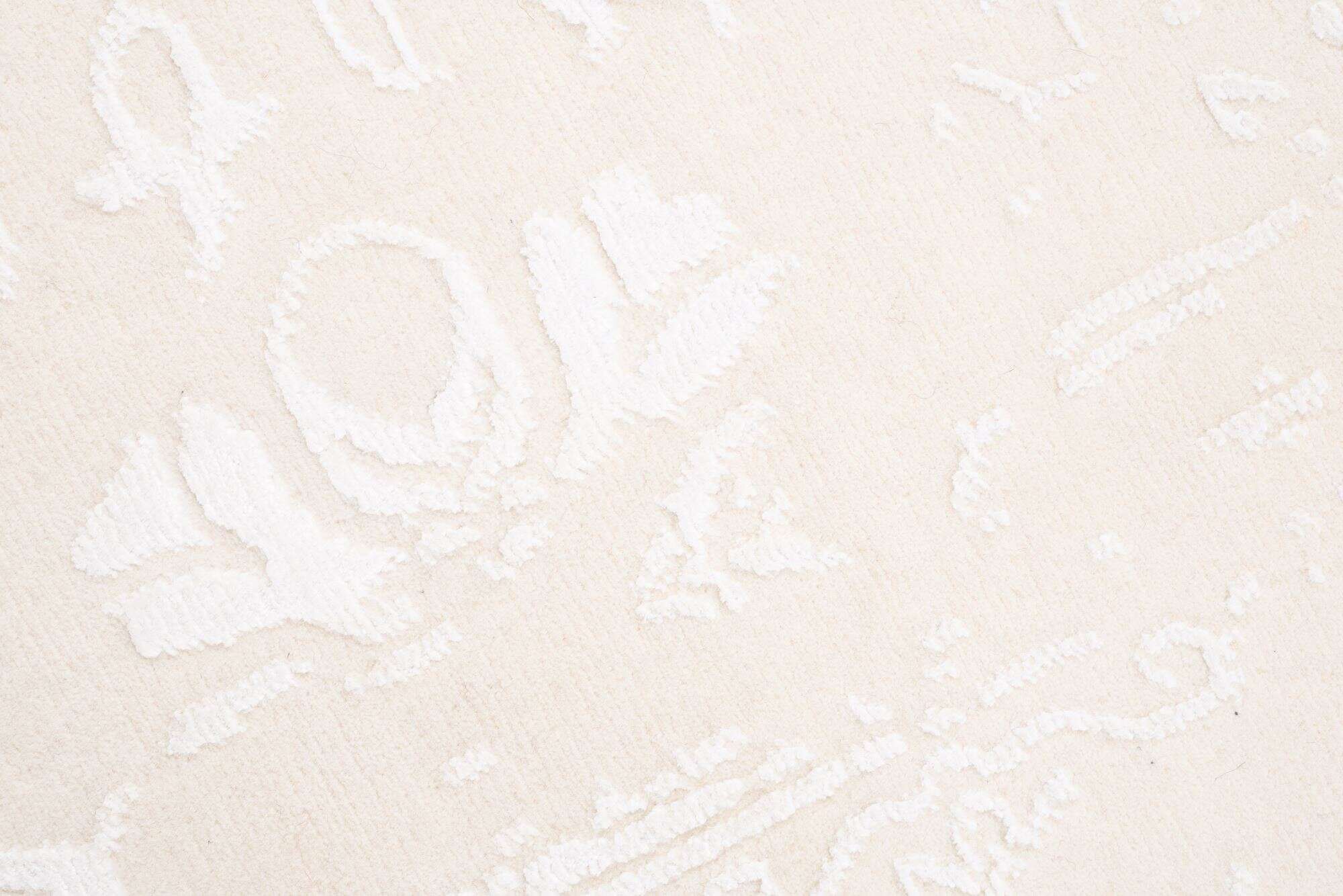 Vintage Teppich Zeeland Modern Handgeknüpft Wolle Viskose beige 160x230 cm