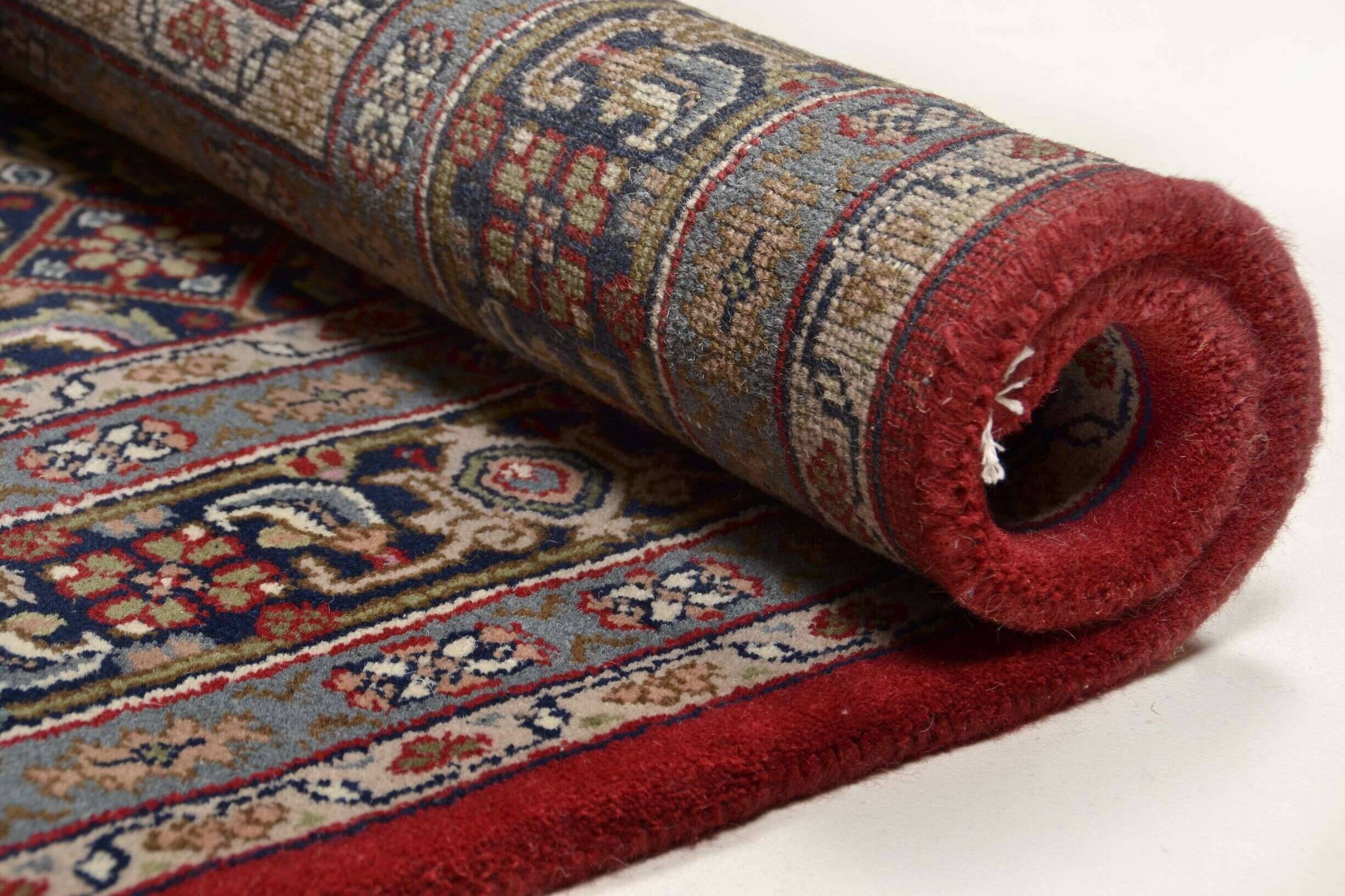 Benares_bidjar_redblue_402888_9 Handgeknüpfter Orientteppich Benares Bidjar 9/45
