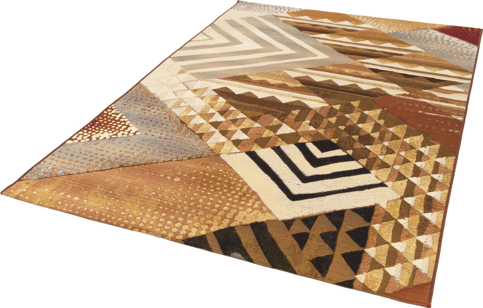 Aurora_GF035_505brownmulti_418438_2 Flachgewebe Aurora GF-035 In und Outdoor geeignet