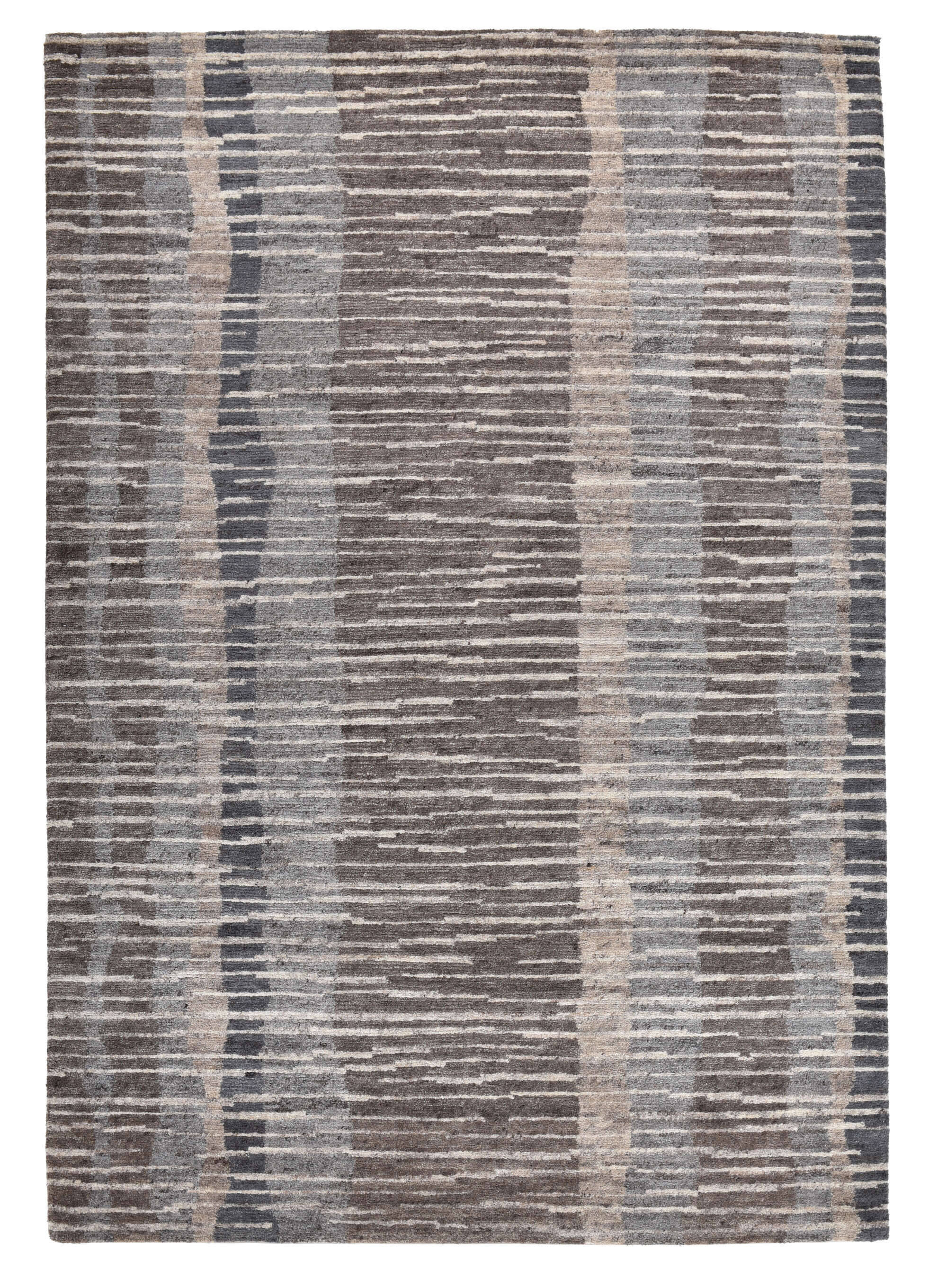 Dumbo_C4345_134NaturalSilver_429464_1 Teppich Nepal Tibet Dumbo 070x140 cm Wolle Teppich Handgeknüpft