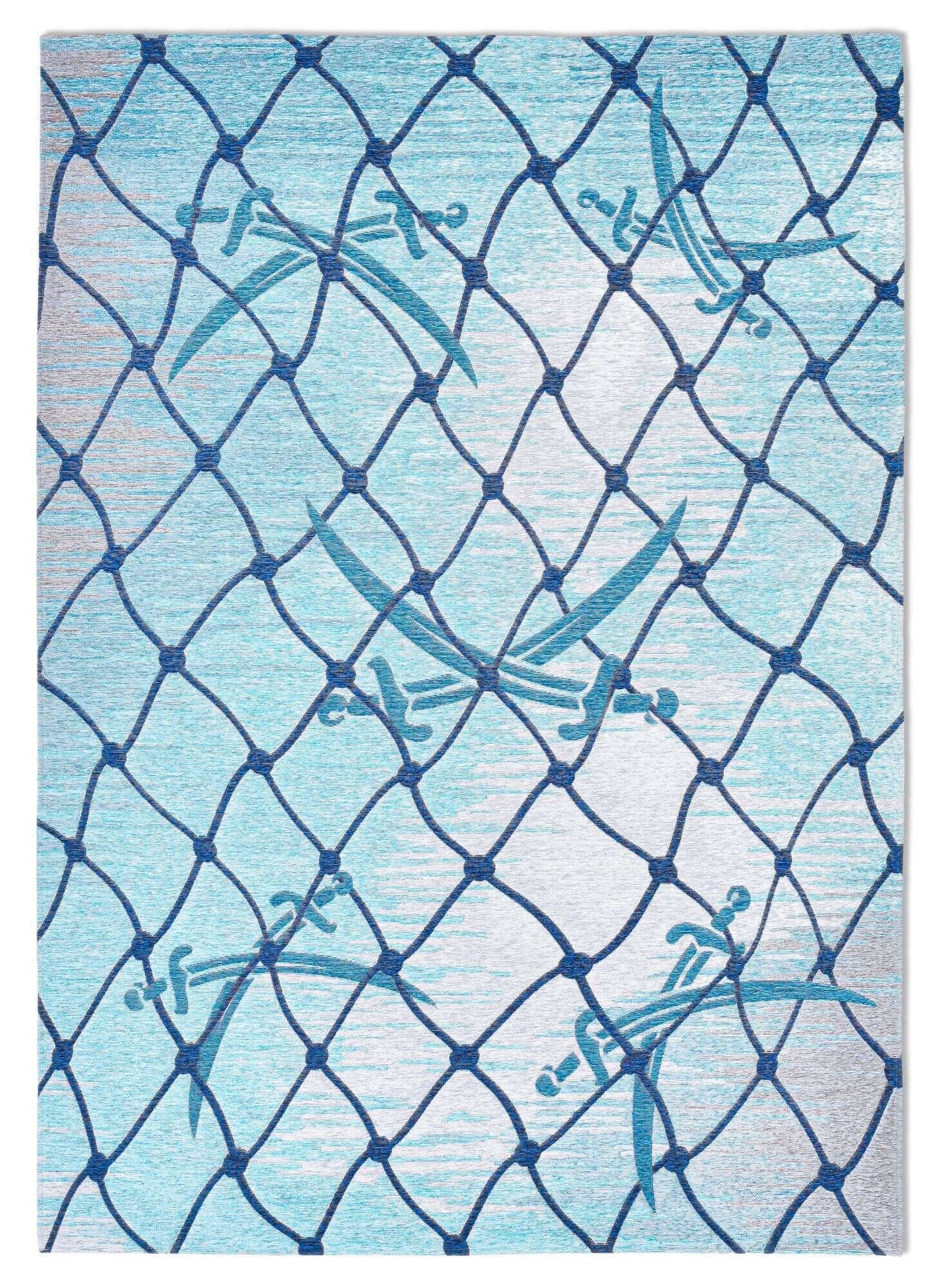 keitum_sa-005_720turquoise_429108_1 Sansibar Flachgewebe Design Teppich Keitum