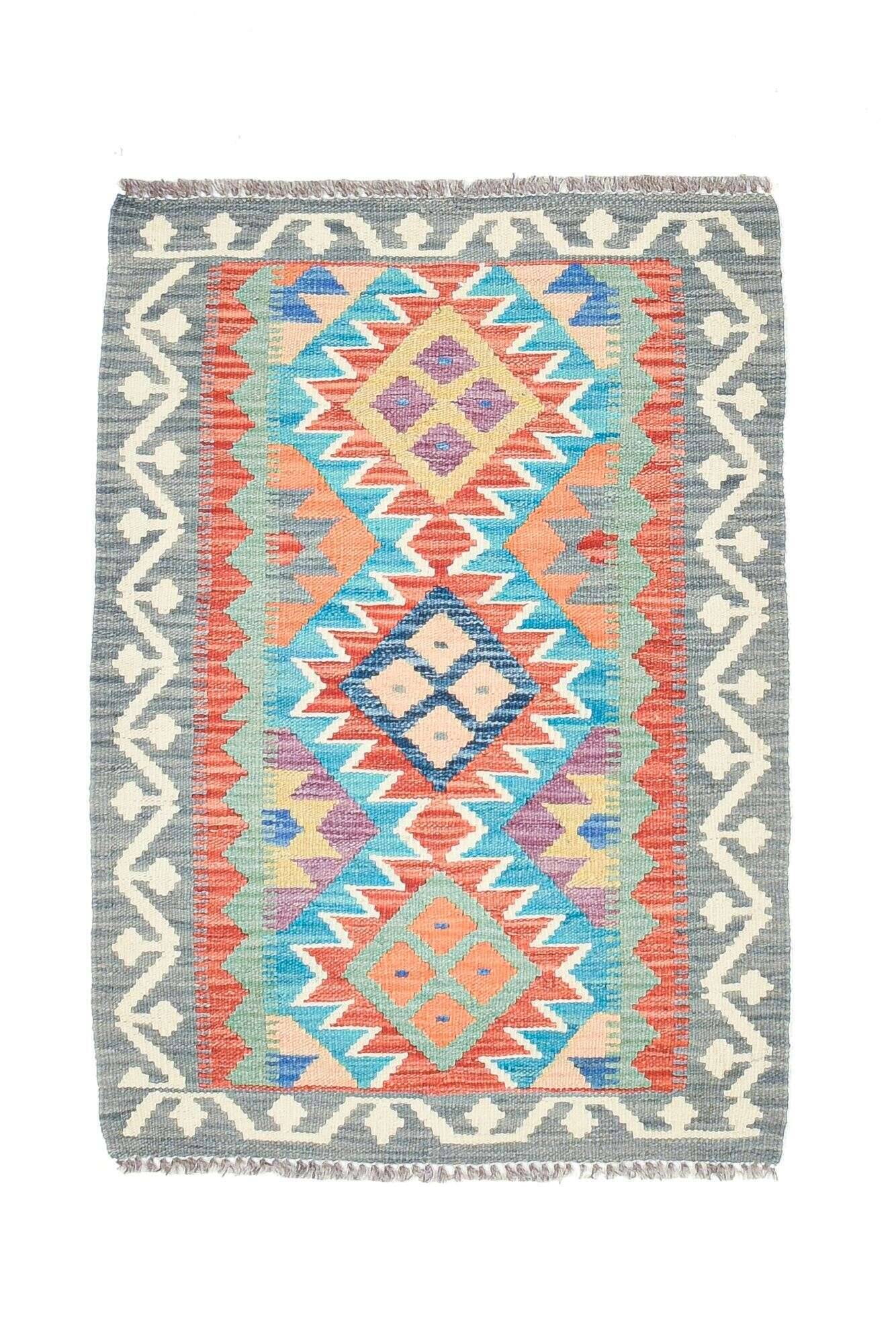 tablashah_3501_800multicolor_434896_1 Handgewebter Kelim Teppich Tablashah Schurwolle bunt 063x089cm