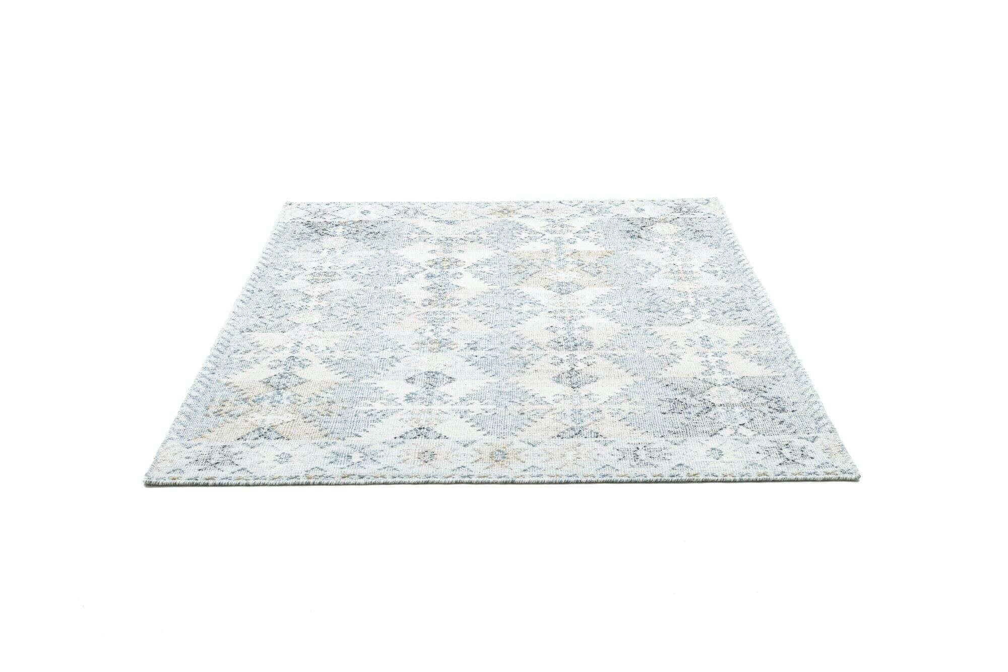 zilch_zo-3906-19_703bluemulti_427749_22 Handwebteppich Zilch Schurwolle Kelim Modern Blau 160x230cm