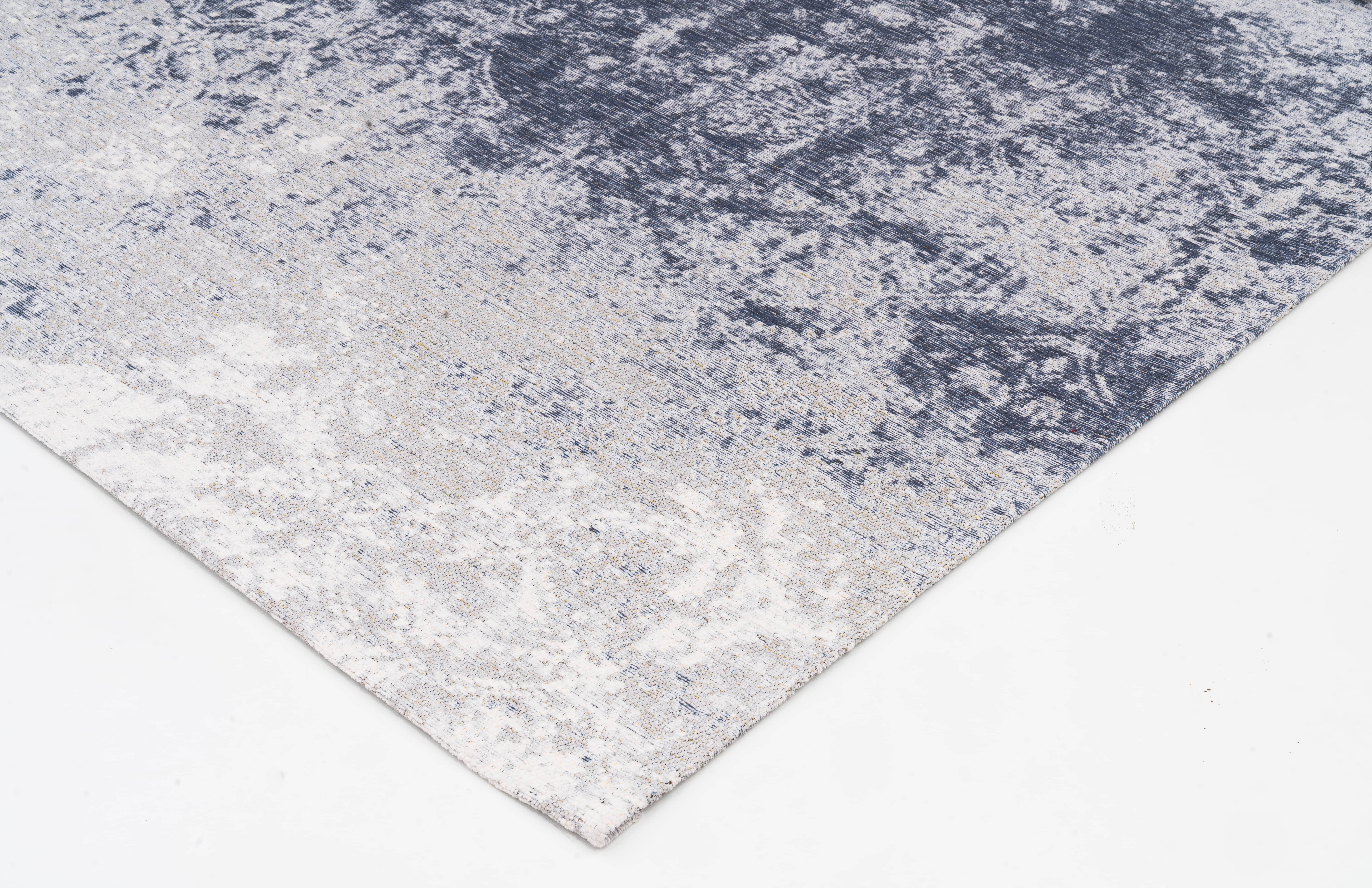 Vintage Teppich ILLUSION BLUE GRAY - Waschbarer Teppich Vintage Teppich ILLUSION BLUE GRAY - Waschbarer Teppich
