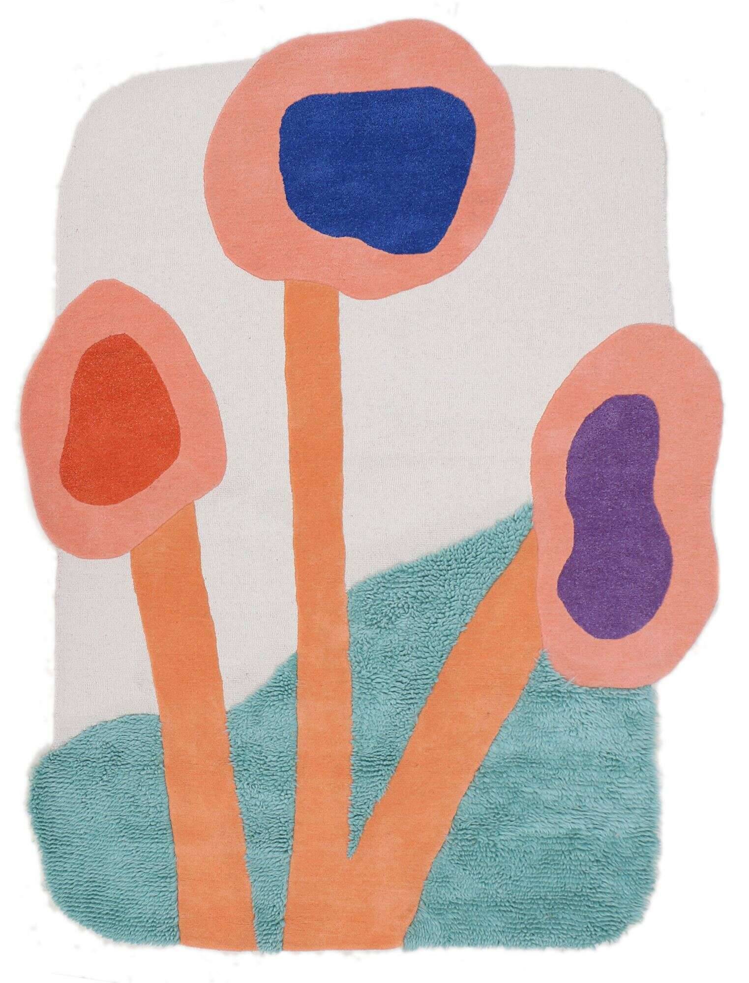 bings_colpoppy_800multi_431267_1 Tom Tailor Designteppich Colorful Poppy by Fabienne Meyer aka Bings