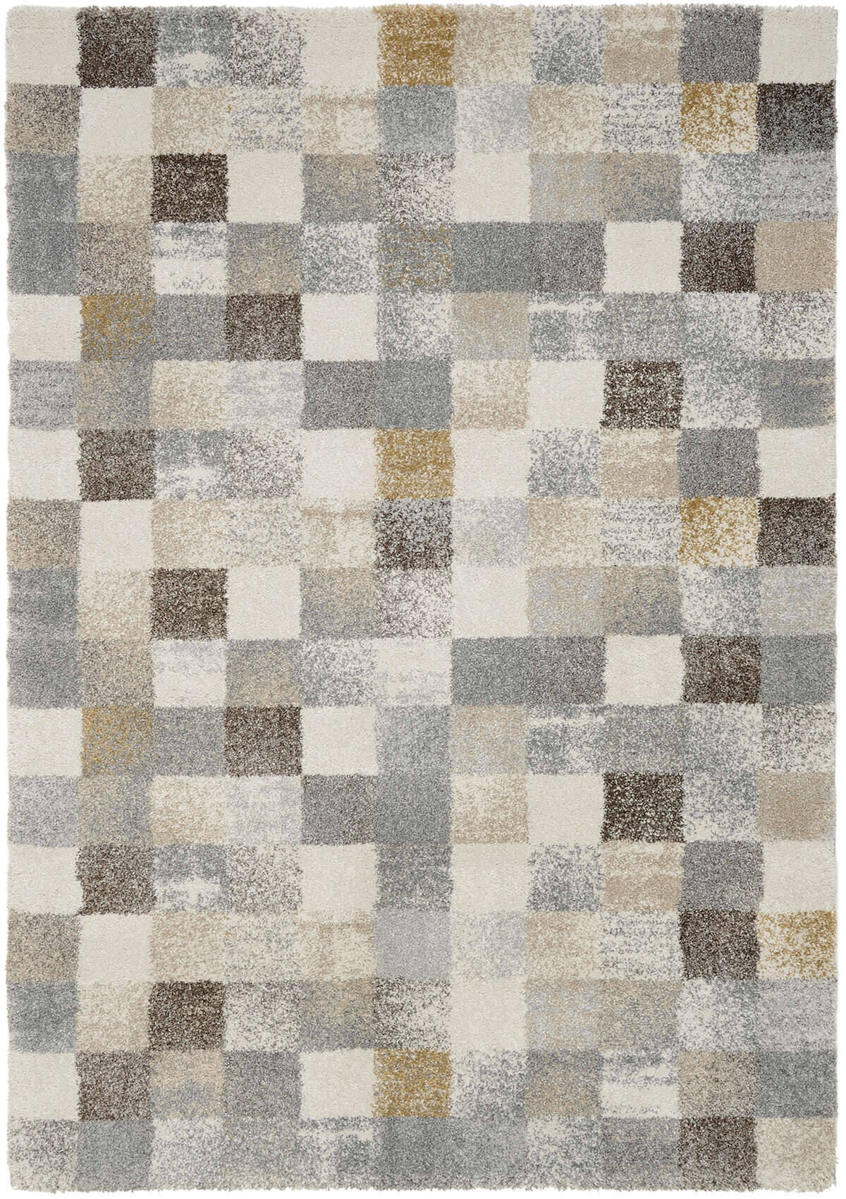 NVI02-912-28 New Villa Squares Teppich Modern Hochflor