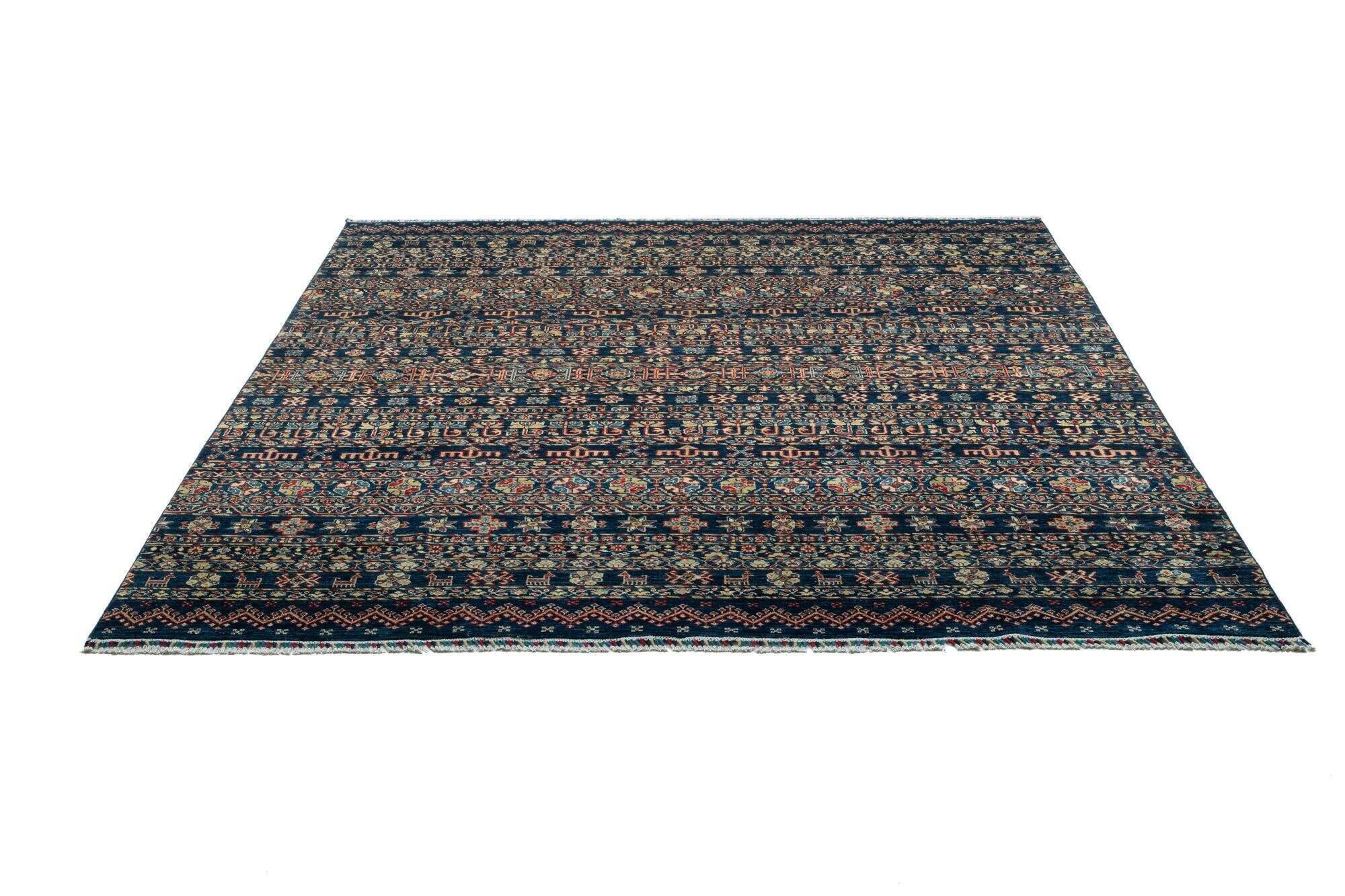 kandashah_0015_704-blue-multi_431154_22 Handgeknüpfter Orientteppich Kandashah 282x359cm blau