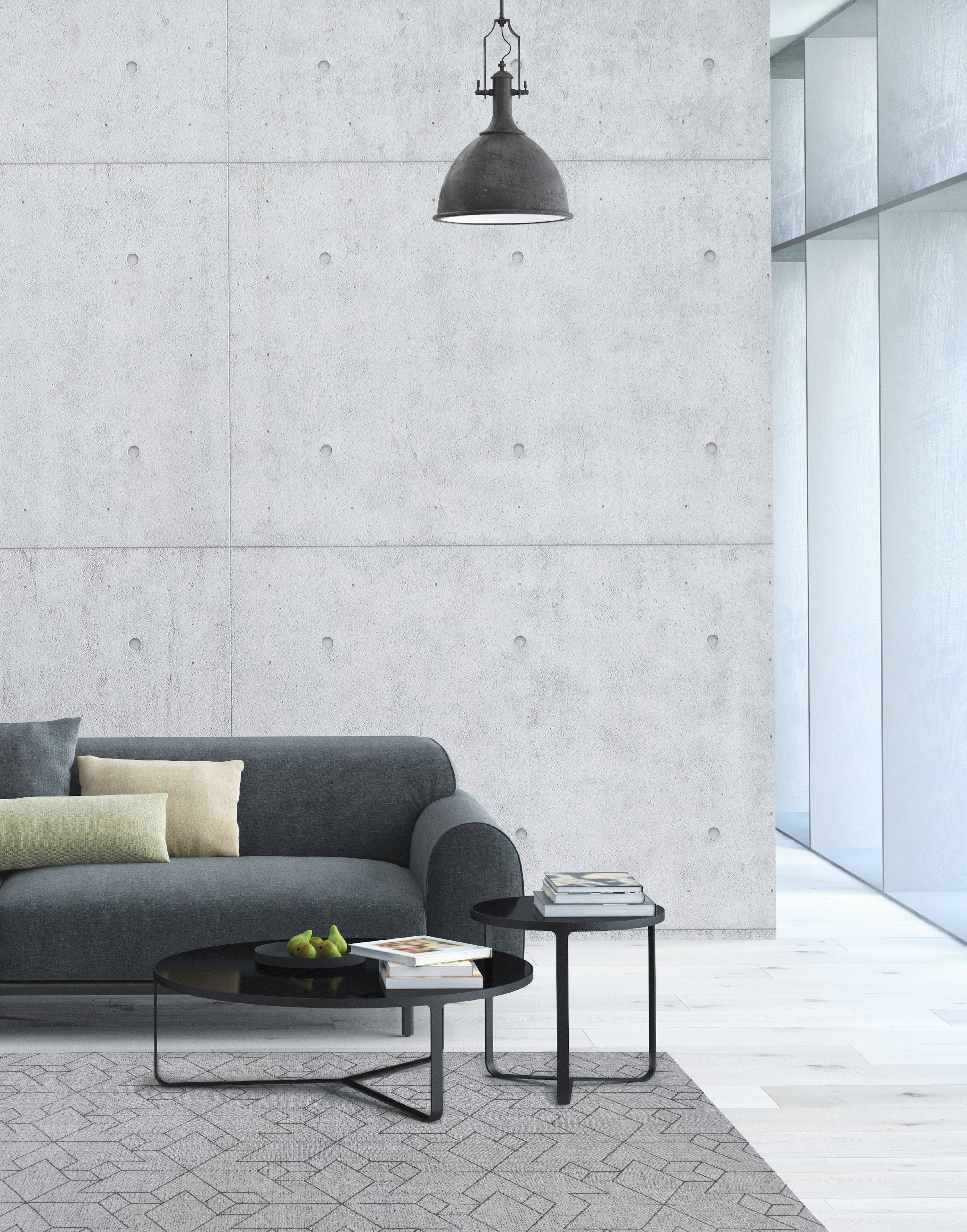 Moderner Teppich URBAN GRAY - Waschbarer Teppich