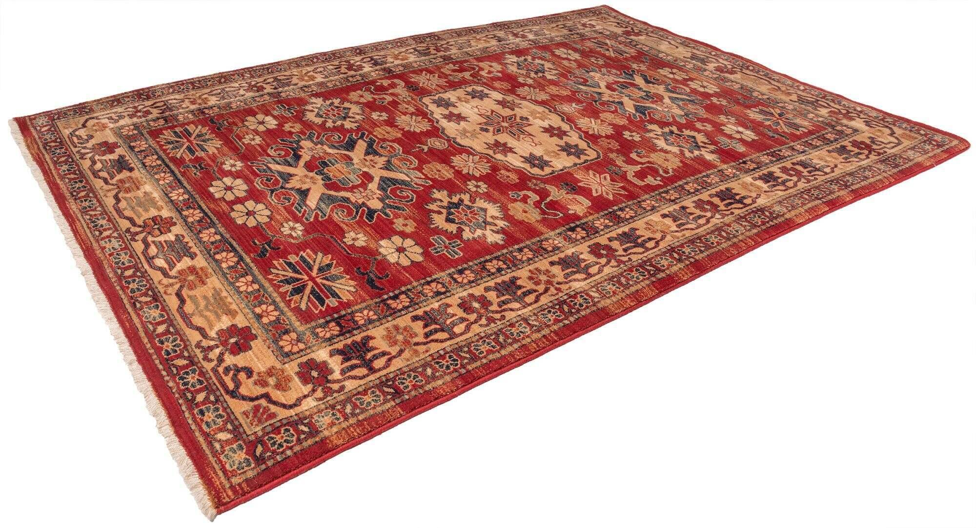 Saharna_2856_205redmulti_422780_2-1 Teppich Saharna 2856 Webteppich aus reiner Wolle