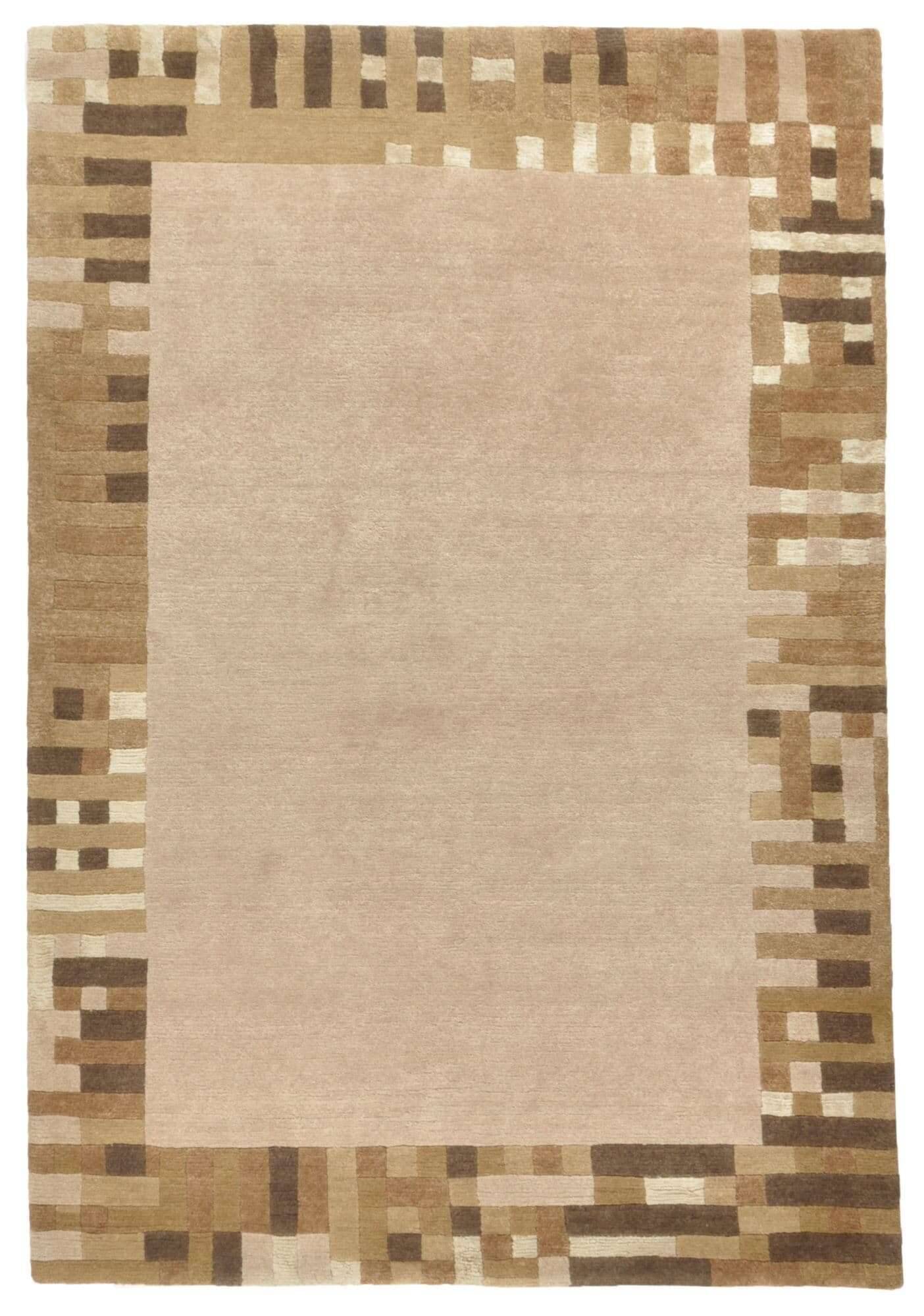 TalongaSilk_RSK570_472camel_110517_1 Handgeknüpfter Nepal Teppich Talonga Silk ca. 162x232 cm