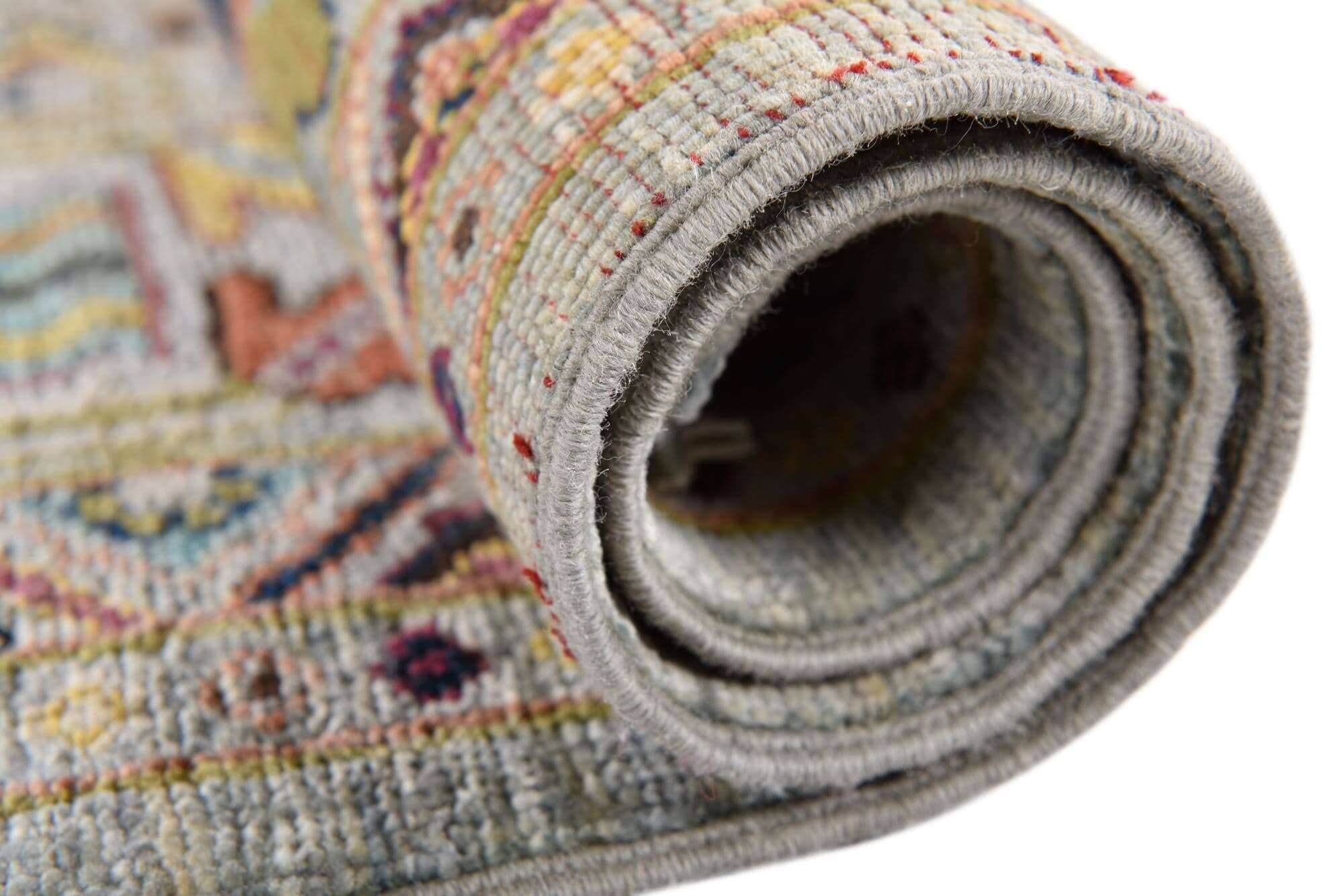 kandashah_1439_653greymulti_427155_11 Kandashah Orient Teppich 154x209cm Handgeknüpft Hochwertig