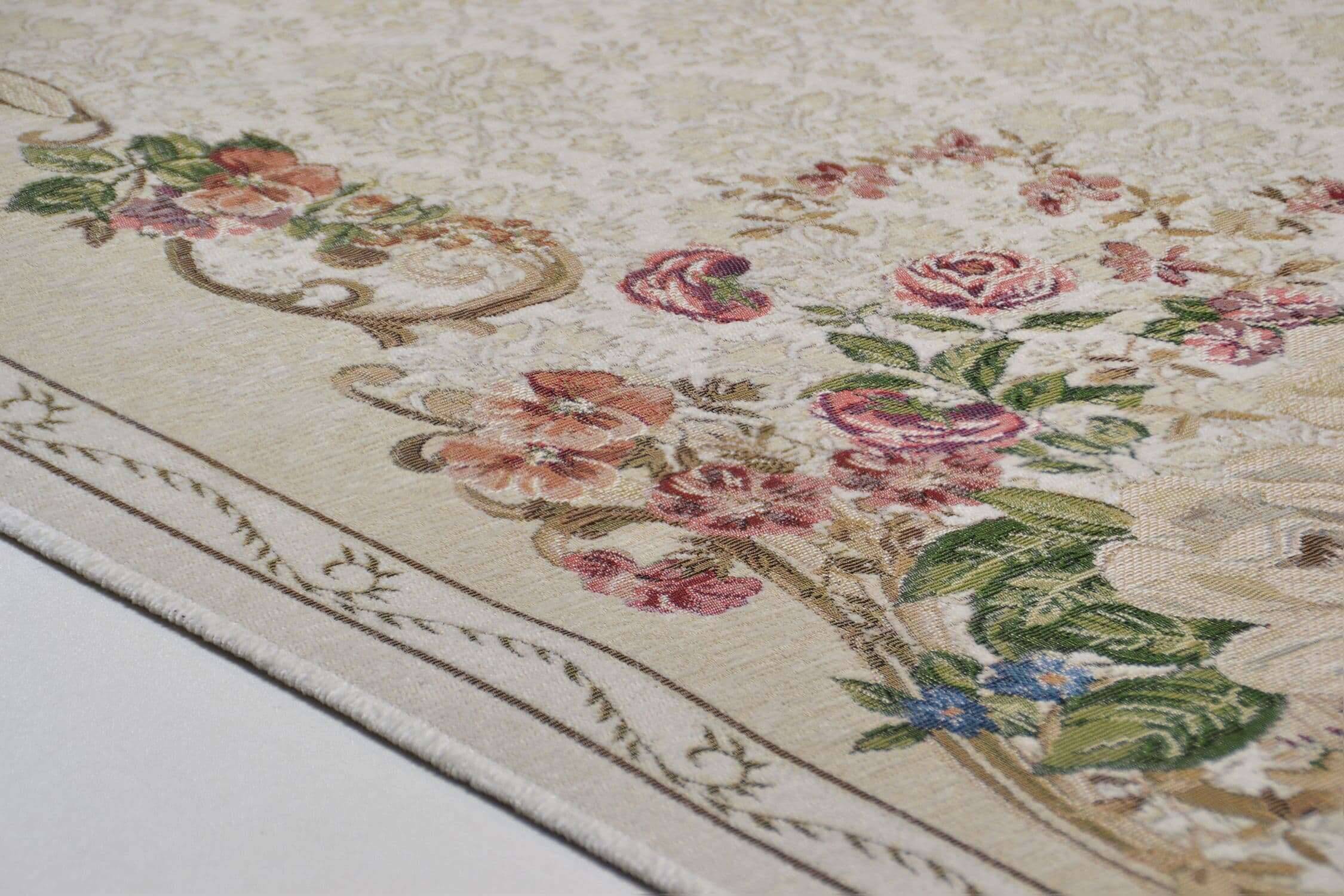 Flomi_Florence_beige550_405689_3 Moderner Teppich Flomi Florence Teppich Blumen