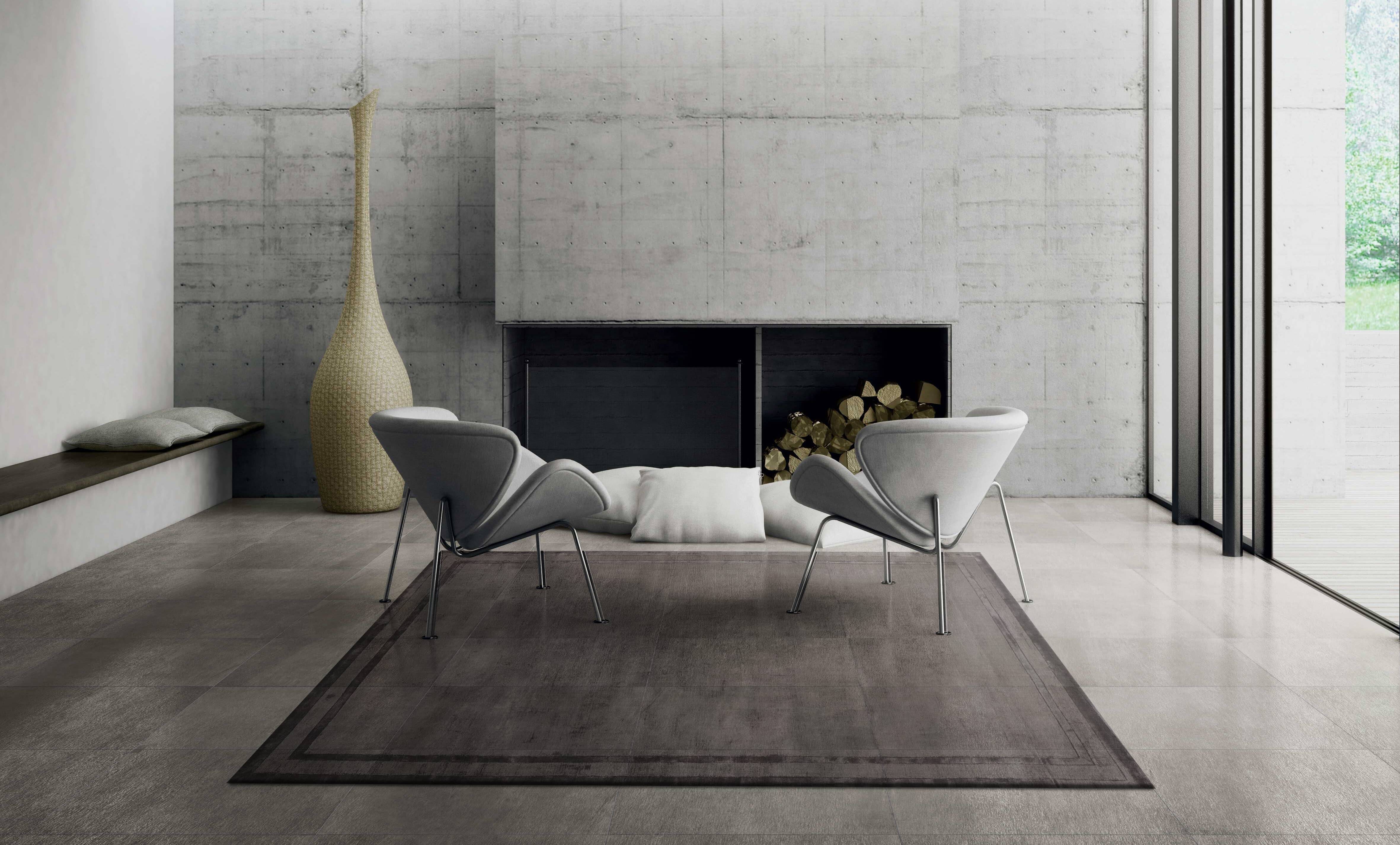 Moderner Teppich FRAME STEEL GREY Moderner Teppich FRAME STEEL GREY