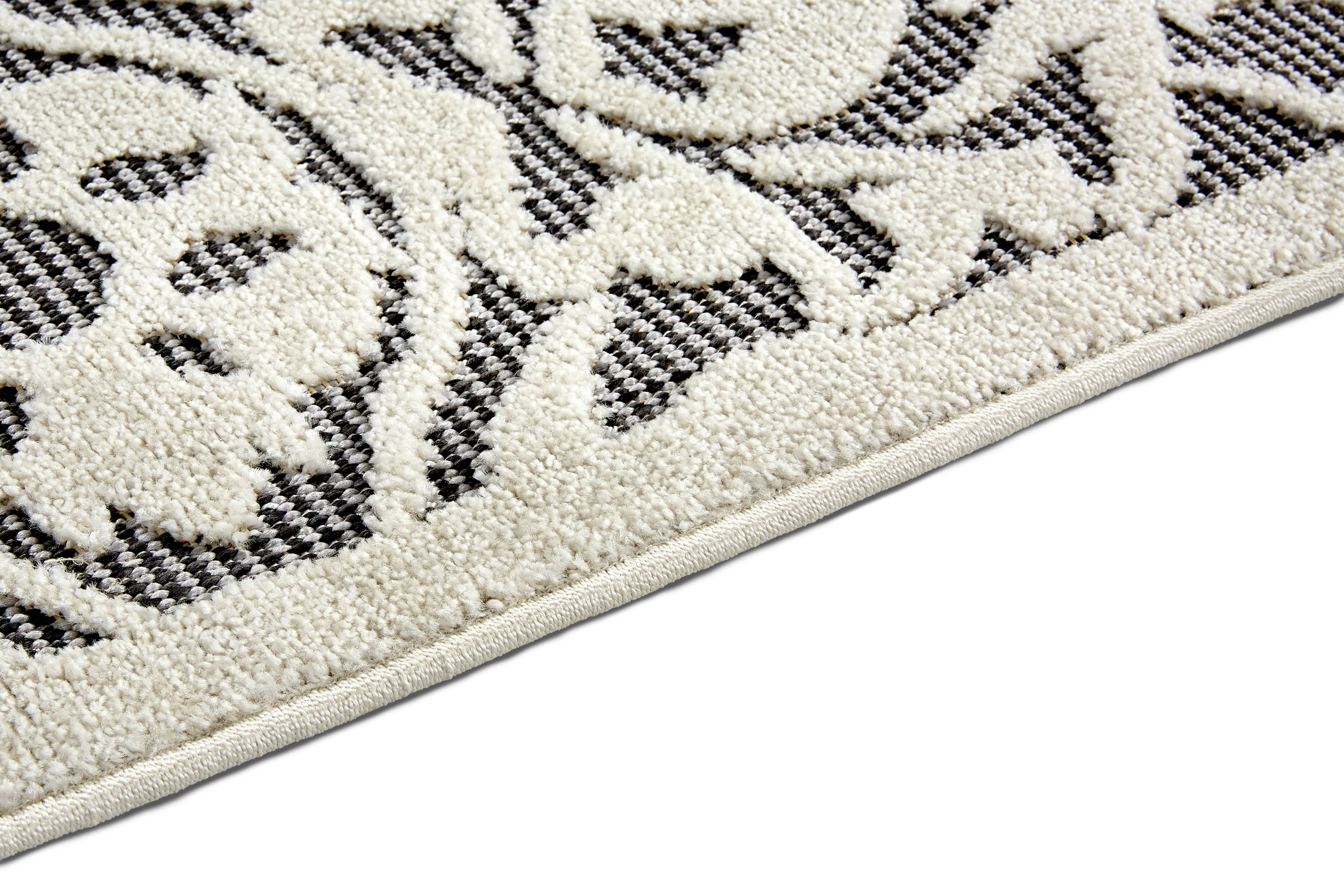 In- und Outdoor Teppich Serina D.253 C.004 Ornamente grau/weiß In- und Outdoor Teppich Serina D.253 C.004 Ornamente grau/weiß