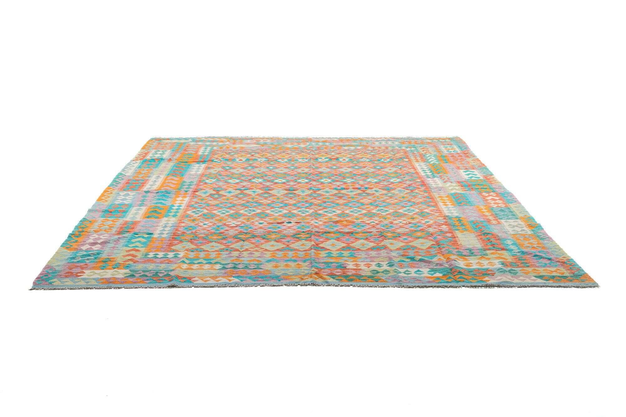 tablashah_6671_800multicolor_434952_22 Kelim Teppich Tablashah Handgewebt Schurwolle bunt 293x399cm