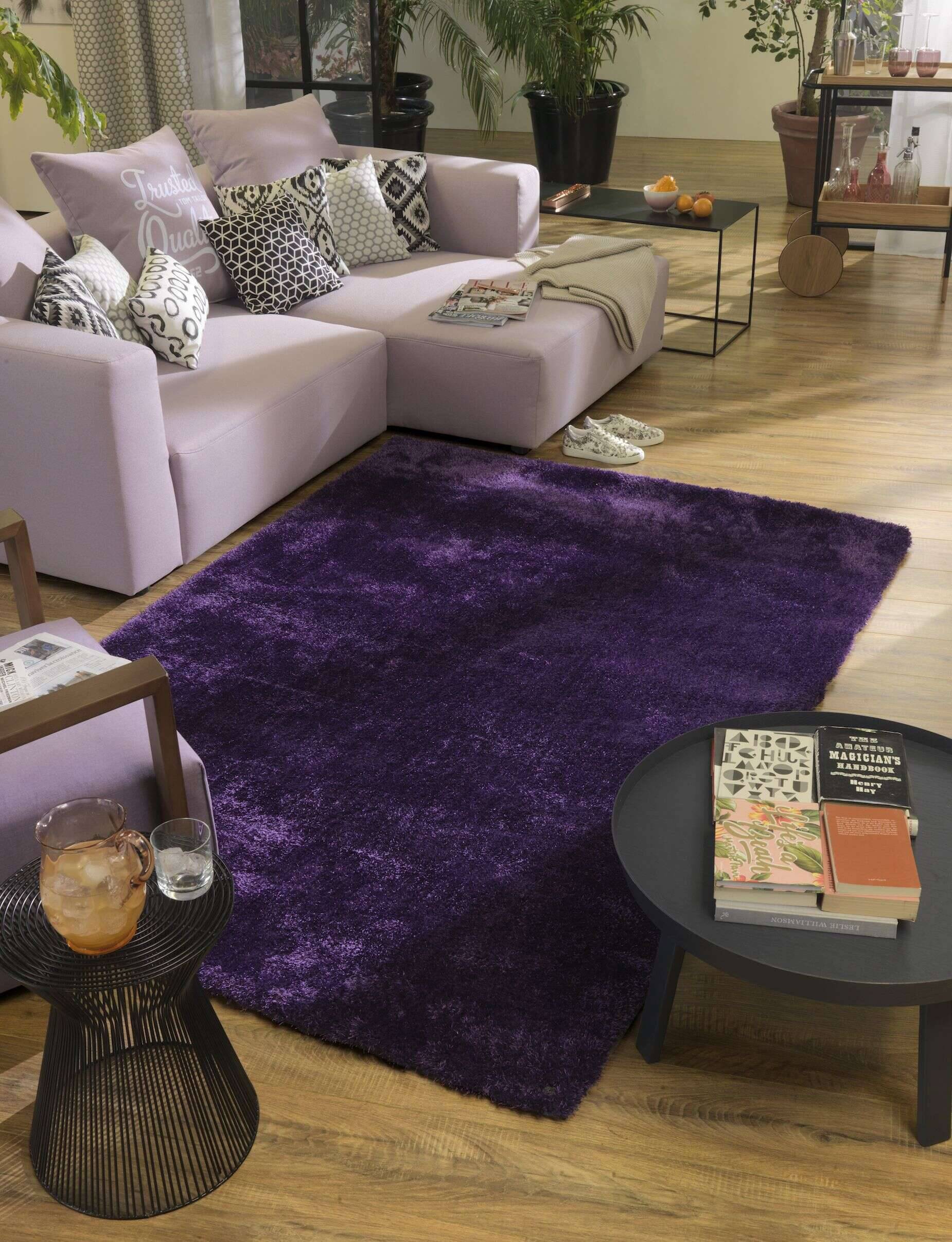 soft_uni_751purple_230049_12 Soft uni purple Kuschelteppich Teppich Uni