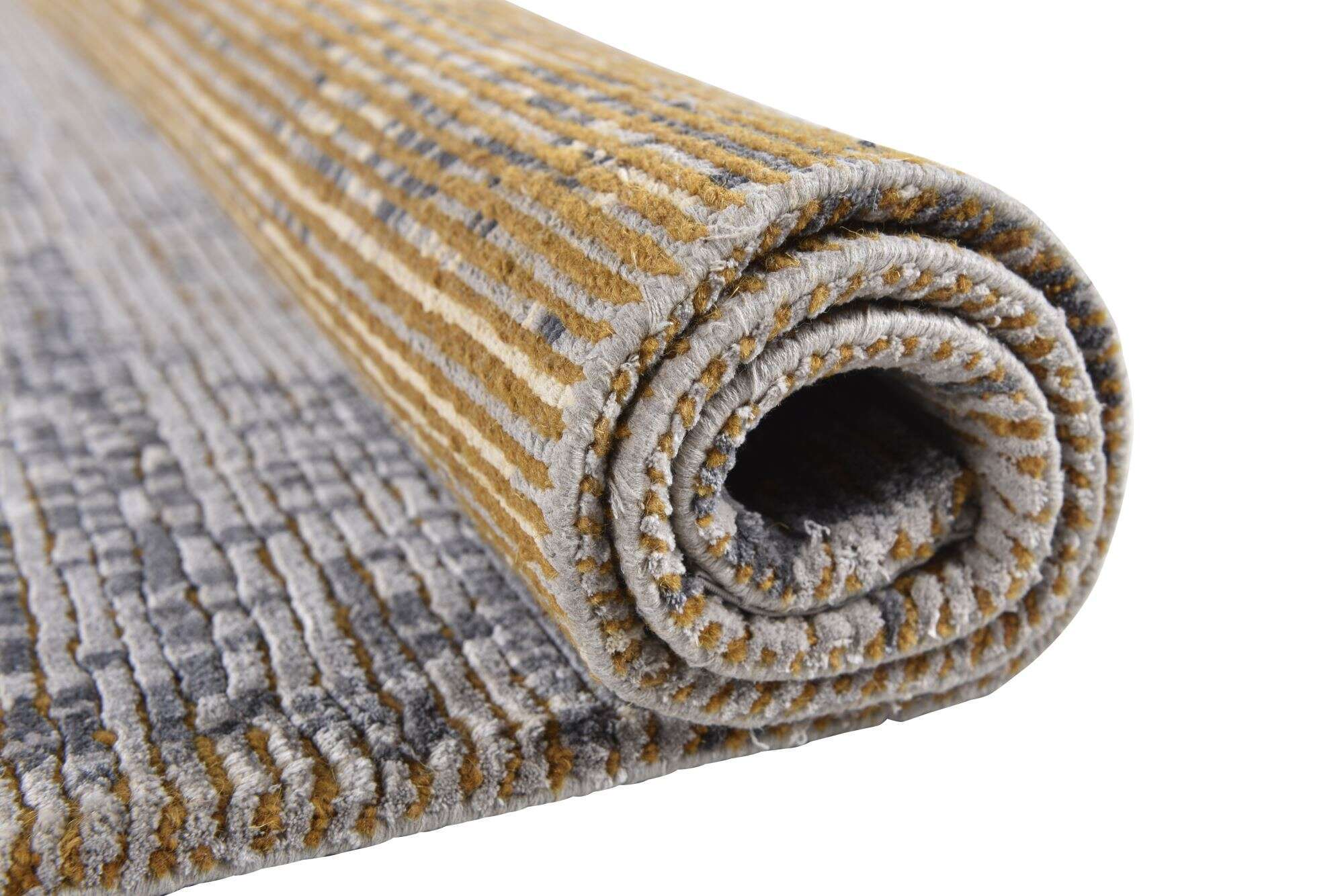 Nepal Teppich Rib Eye Silk 60 Wolle Seide Design Unikat 172x242cm
