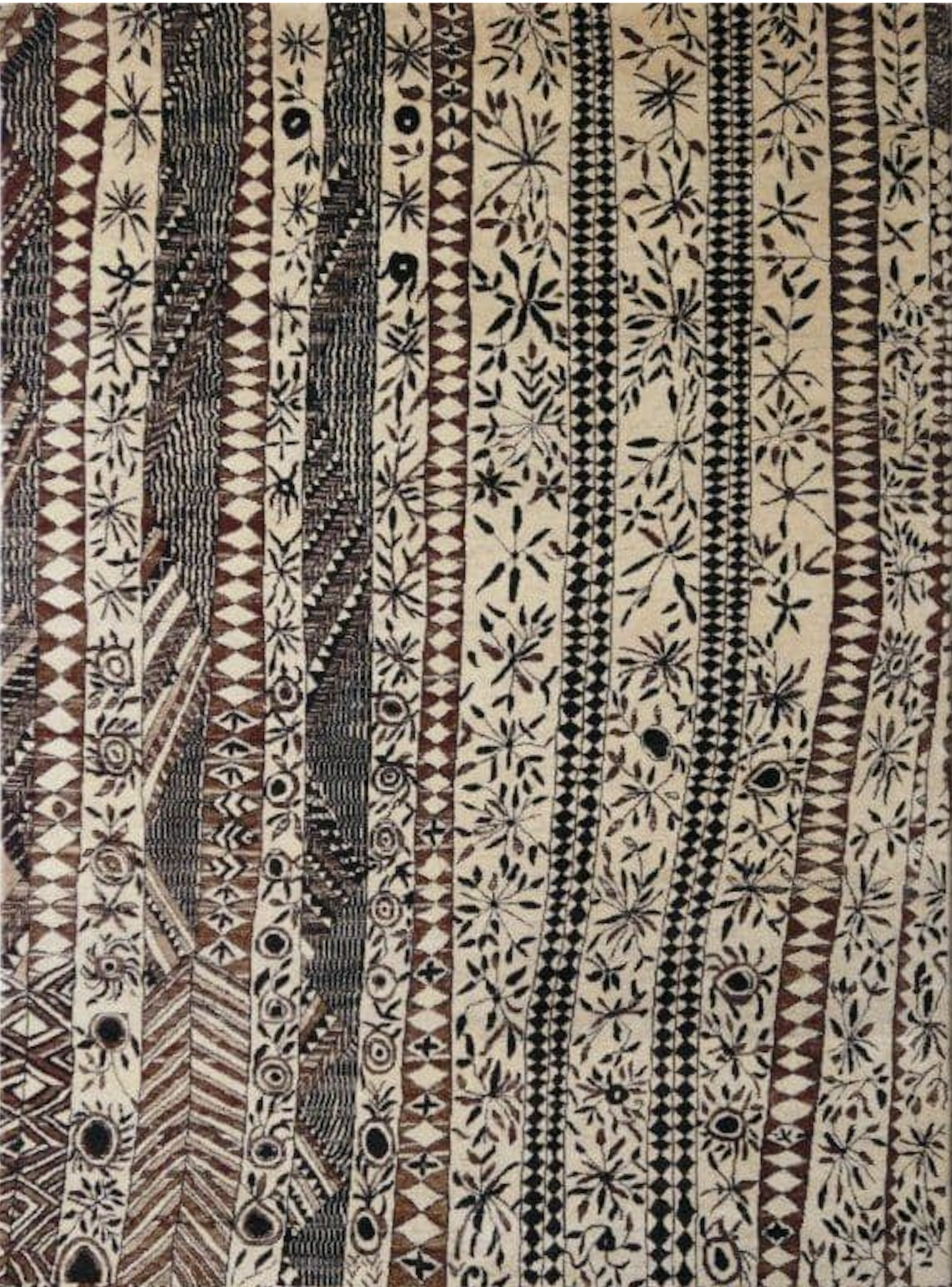 Wunschmaß Teppich Lomato-14 Handgeknüpft Designteppich Wunschmaß Teppich Lomato-14 Handgeknüpft Designteppich