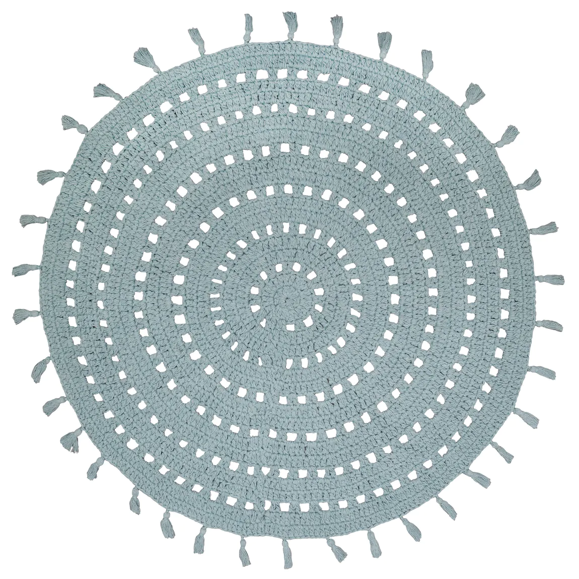 731884-47cdba03682300 Teppich Pearl rund 120 cm Baumwolle