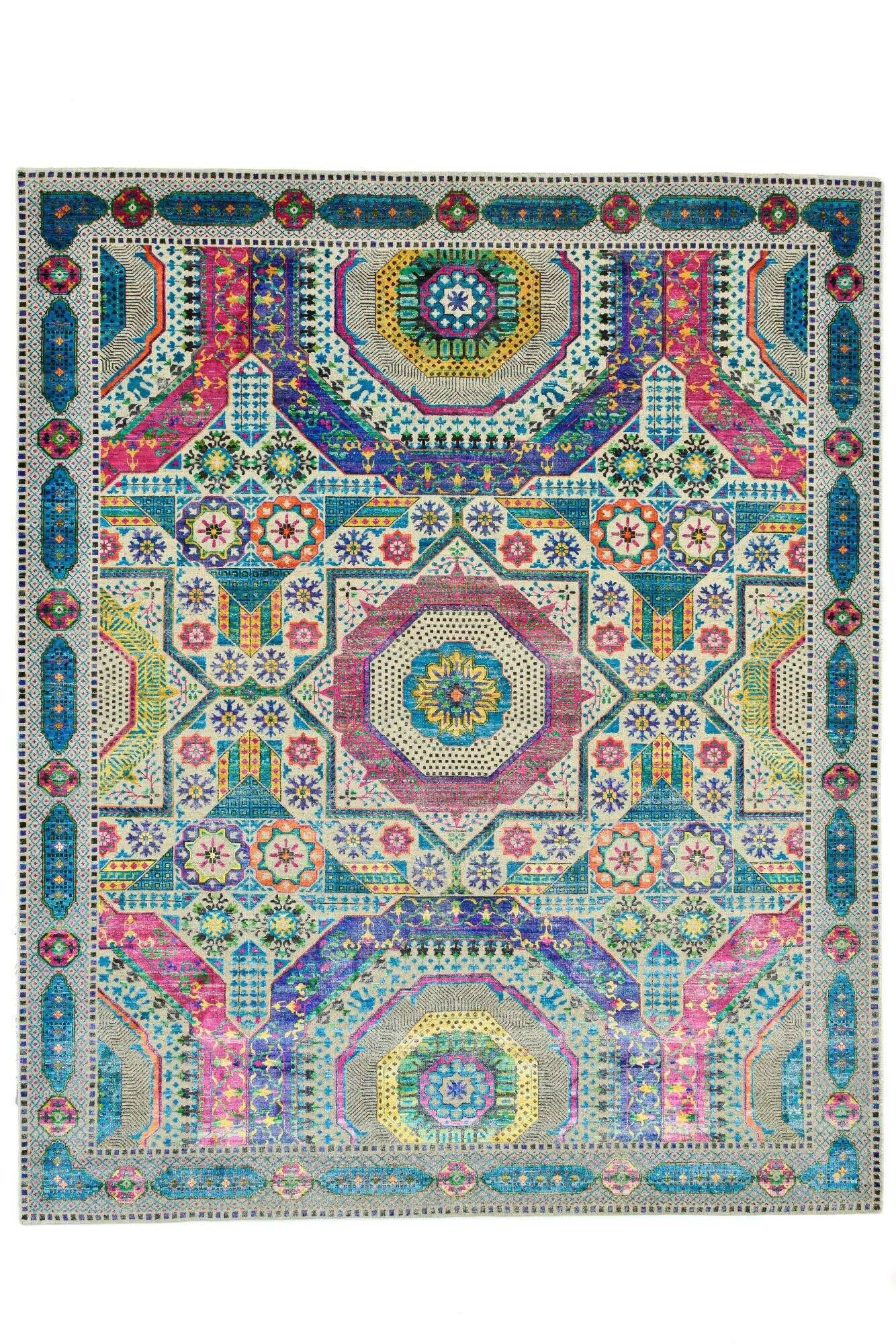 sarisuperior_4467-2_653greymulti_431439_1 Teppich Sari Superior 250x300cm Teppich Orient Handgeknüpft