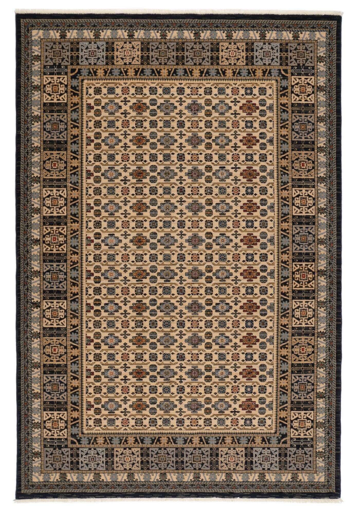 Saharna_6428_705bluemulti_422792_1 Teppich Saharna 6428 Webteppich aus reiner Wolle