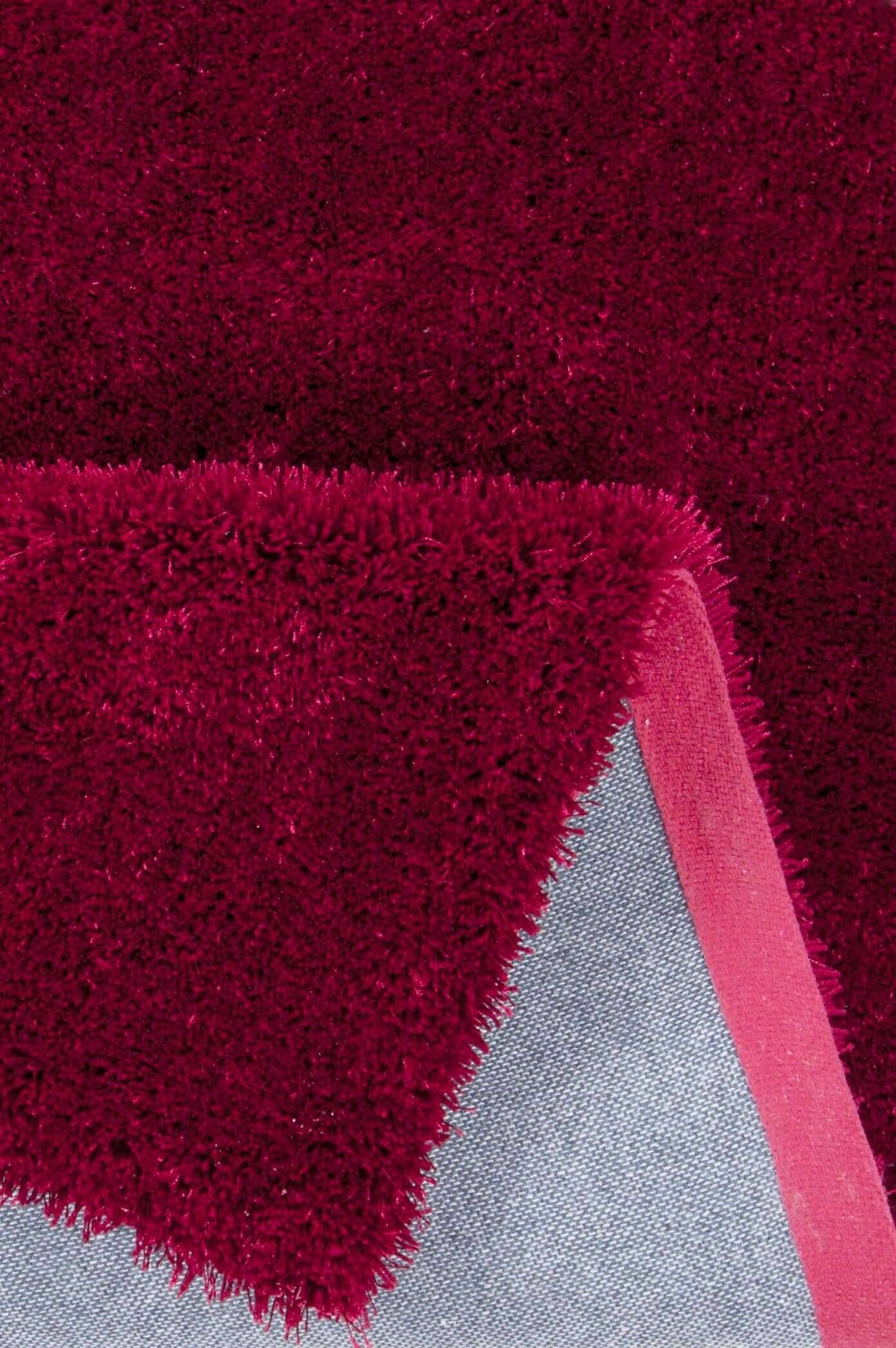 Alessia_Uni_200red_408038_9 Teppich uni Alessia Shaggy Kuschelteppich