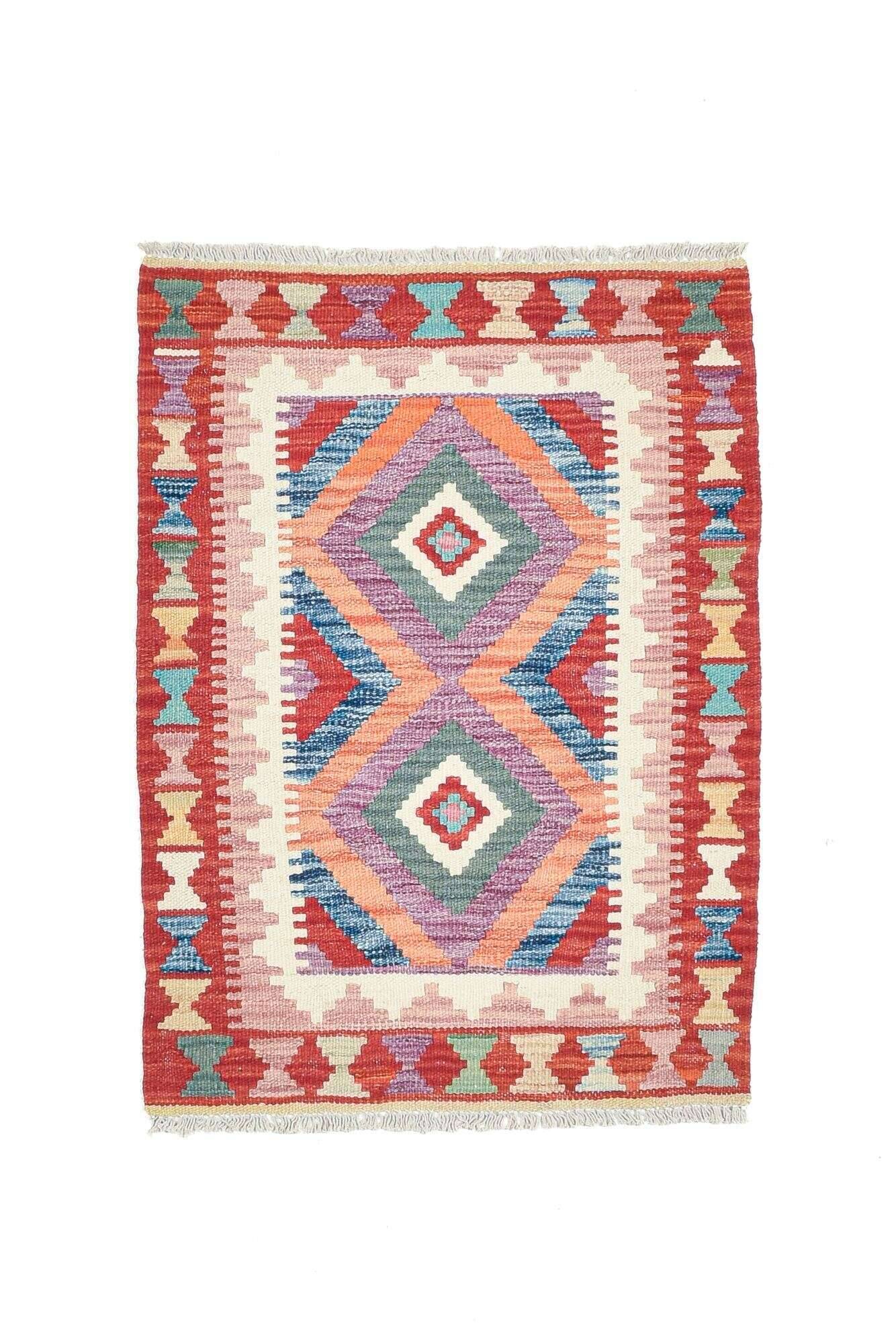 tablashah_3310_800multicolor_434894_1 Handgewebter Kelim Teppich Tablashah Schurwolle bunt 063x087cm