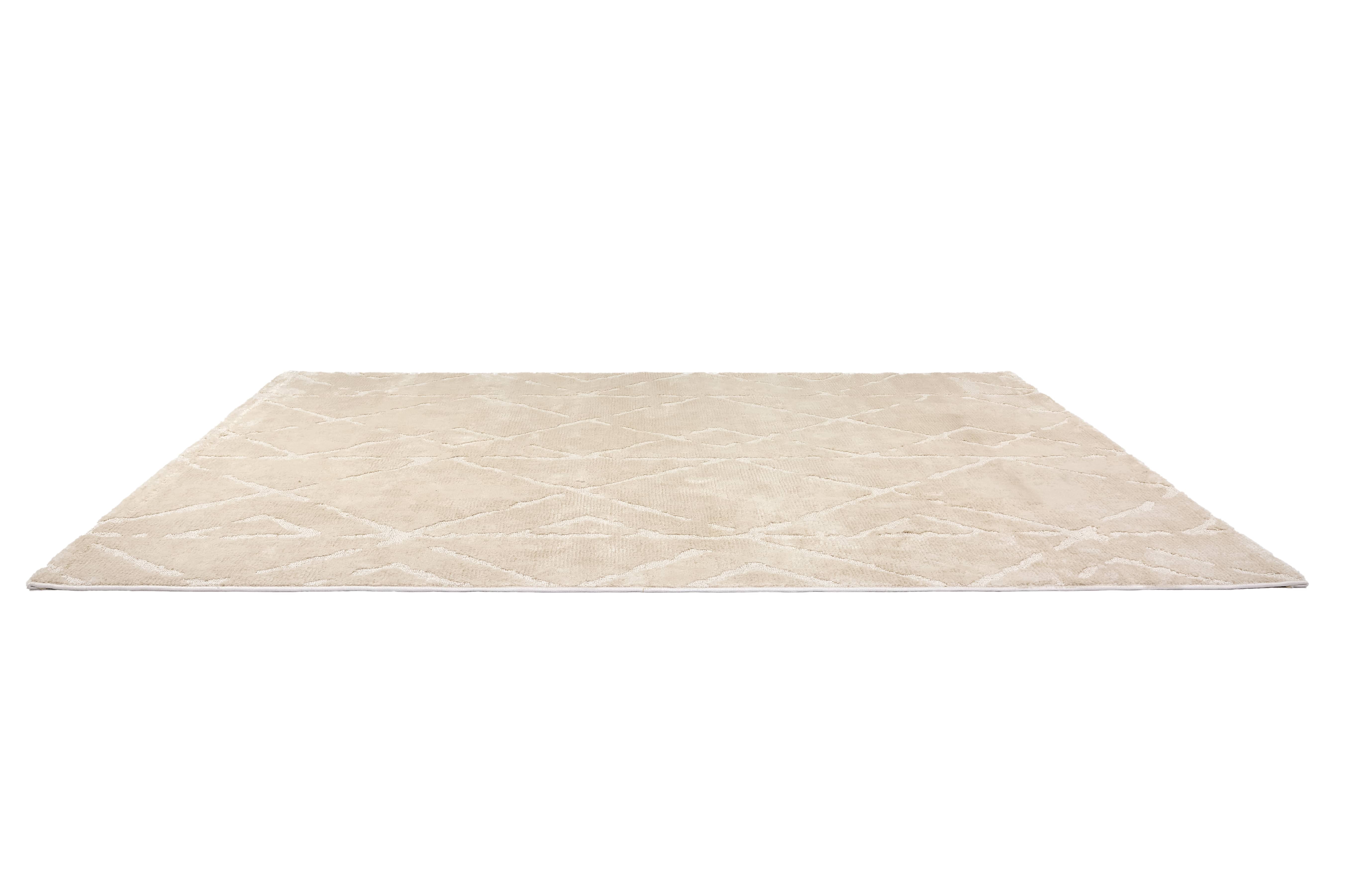 Wohnteppich Lou D.252 C.006 Rauten creme