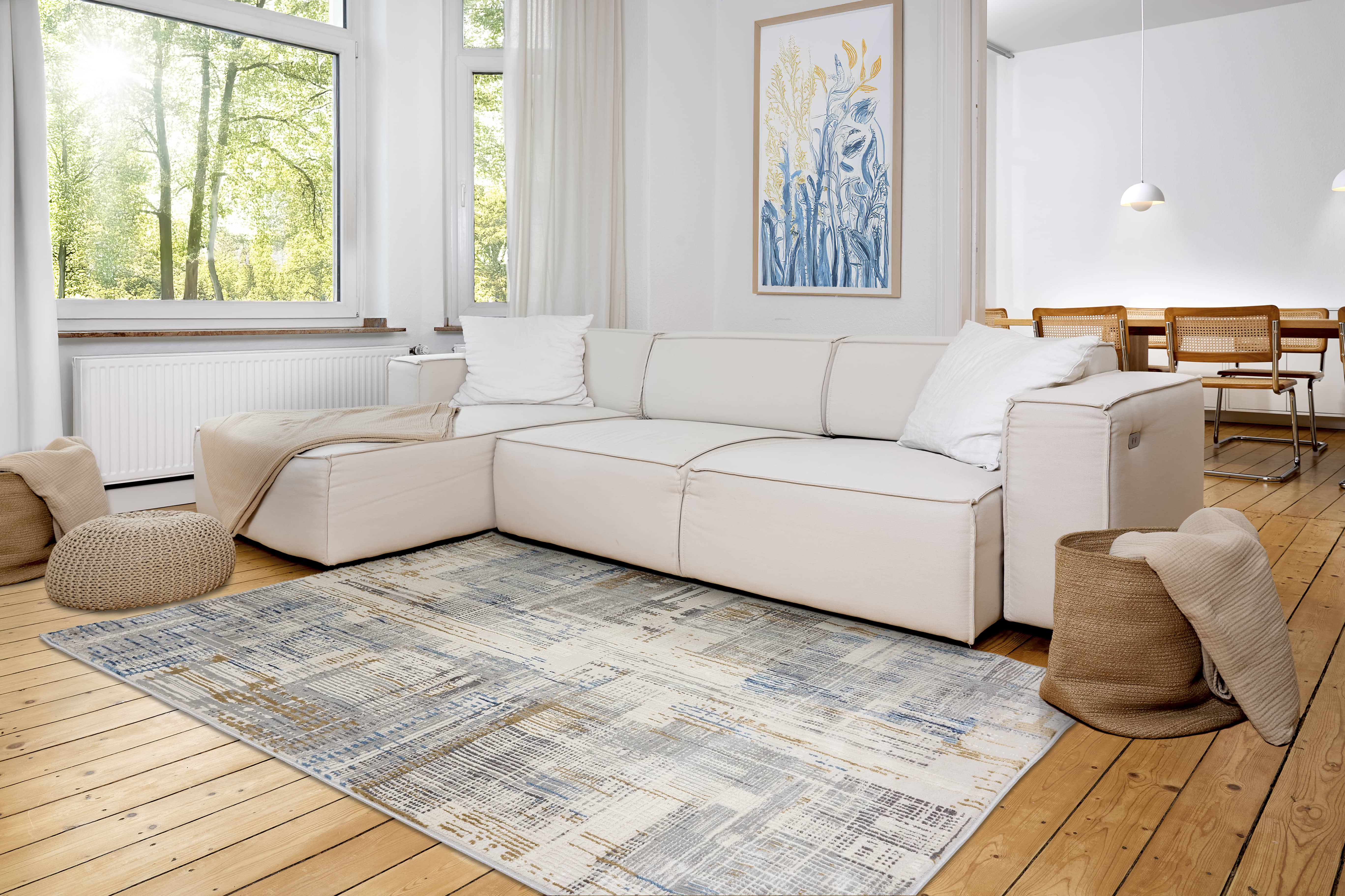 Vintageteppich Jules D.251 C. 024 Vintage grau-blau Vintageteppich Jules D.251 C. 024 Vintage grau-blau