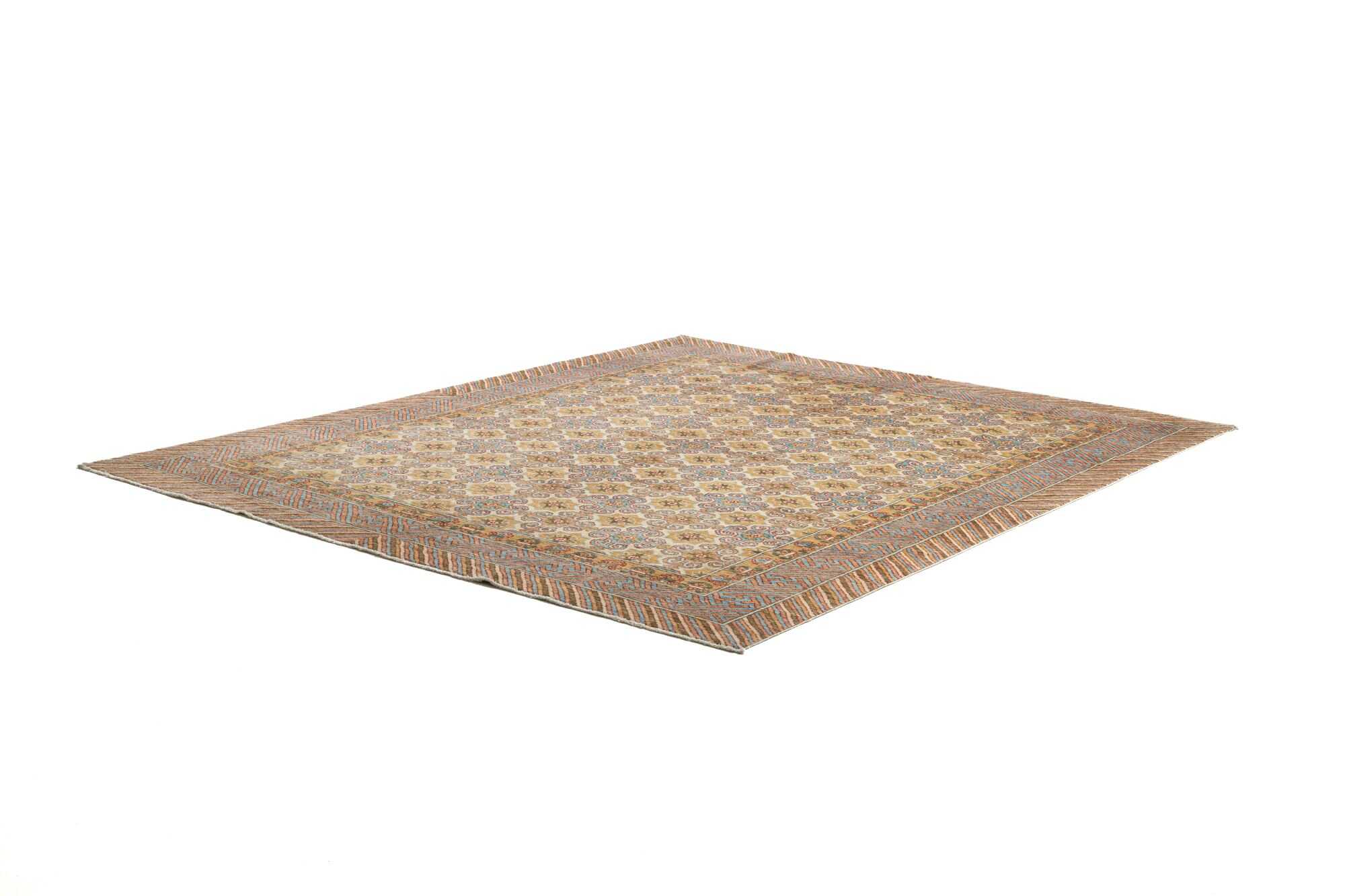 Teppich Wolle 245x297 cm Kandashah Handgeknüpft