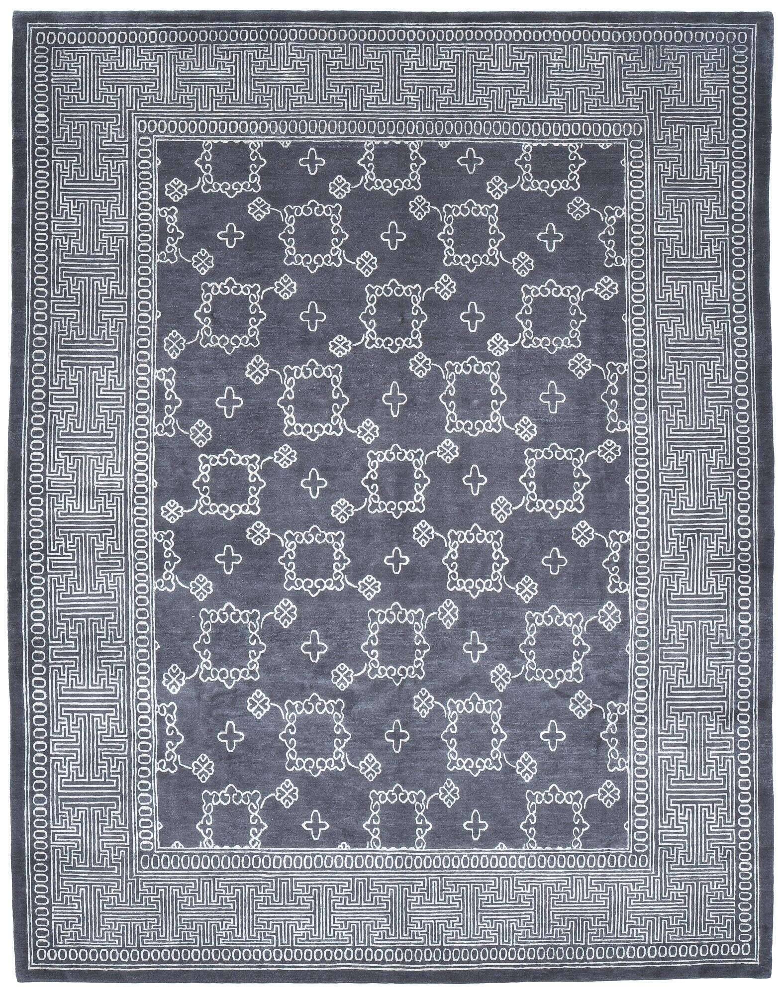 jabusilk40_c3516_650black_409015_1RKzP0OhjC7OyT Nepal Teppich Jabu Silk 60 Wolle Seide Design Teppich 245x317cm