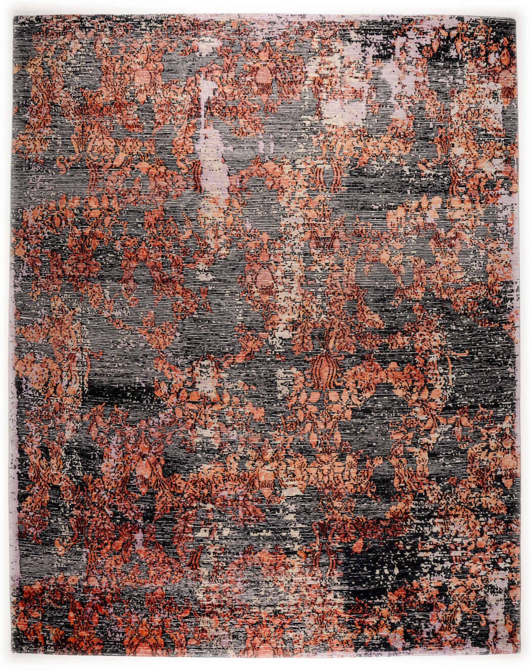 RibEye60_C2400_p15_60-Seide-40-Wool_243x308_1 Rib Eye Silk 60 Handgeknüpft in Nepal ca 243x308 cm Design C2400