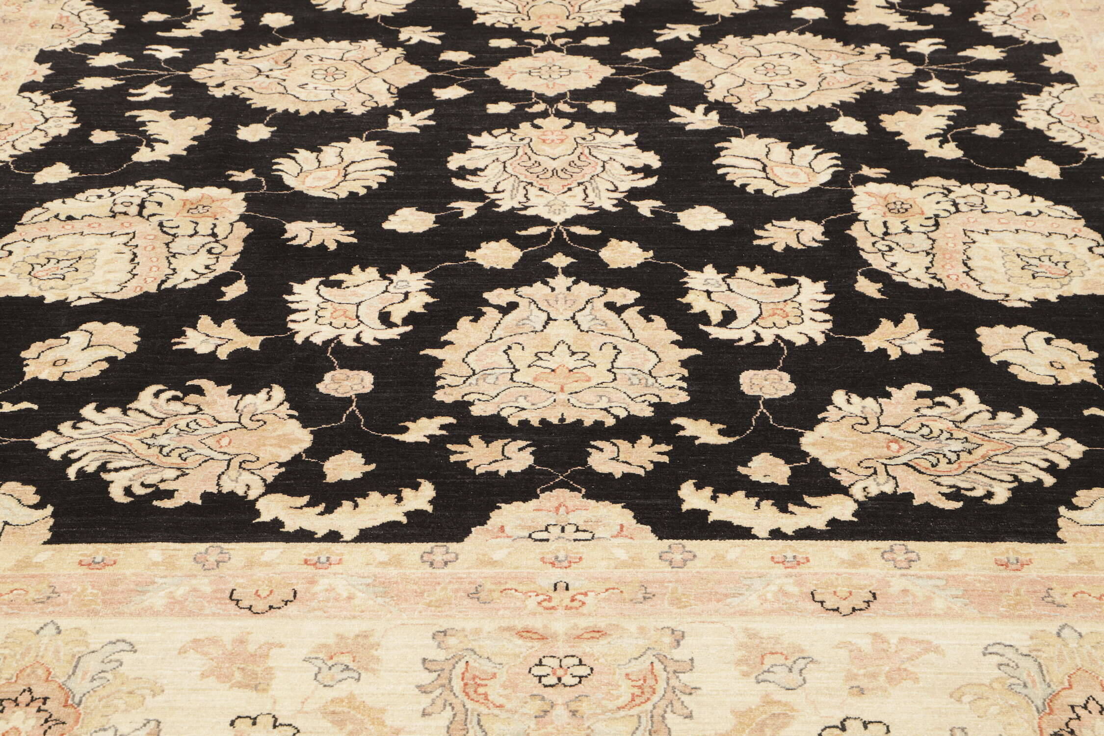 RSN337463-00007 Teppich Ziegler 301 x 400 cm Orientteppich schwarz Handgeknüpft Schurwolle