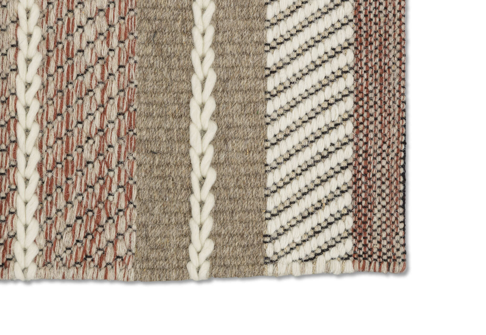 W6430_201_061_Carmen_Ecke Carmen 6430-201-061 Handgewebter Kelim Teppich