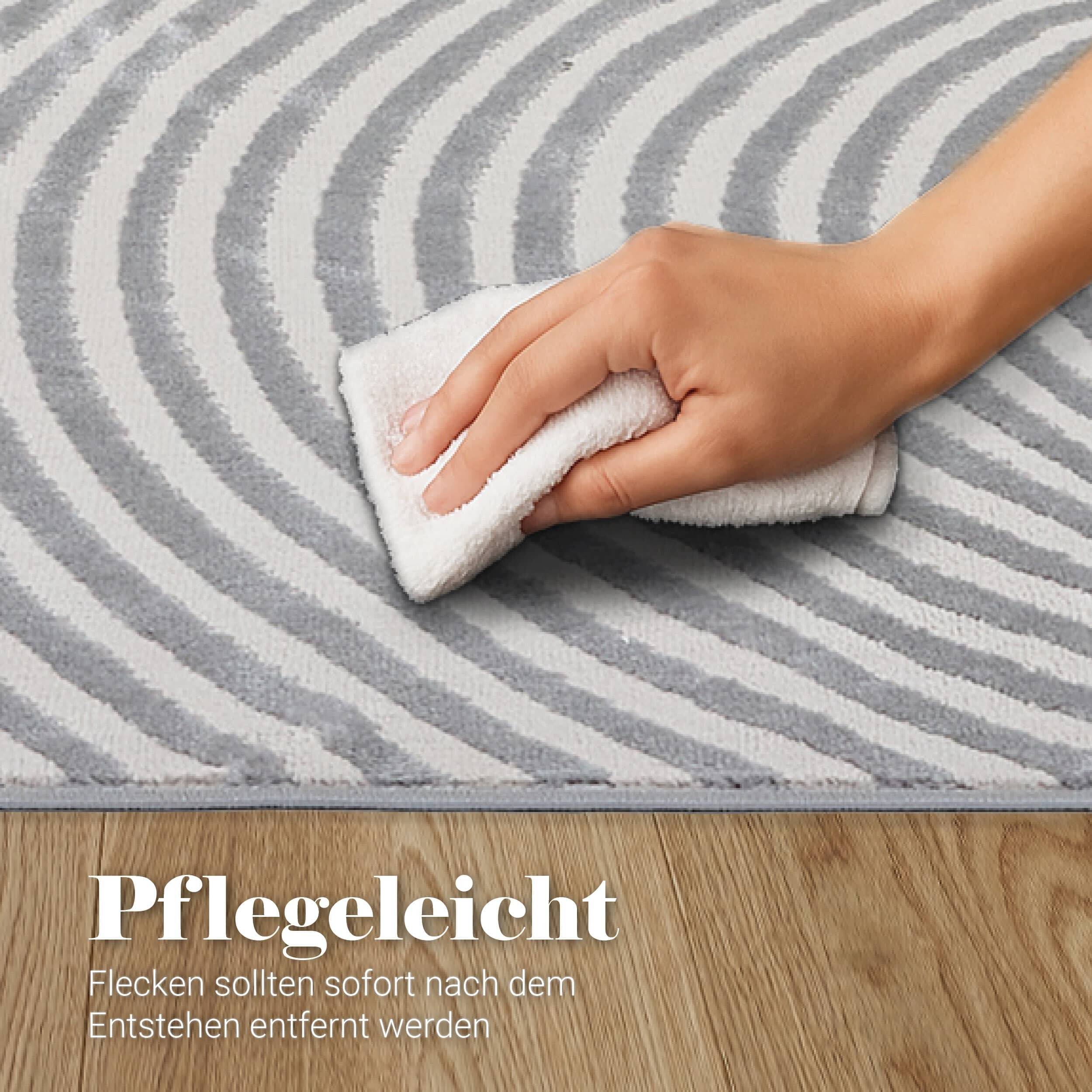 Vintageteppich Jules D.253 C. 004 Kringel silber Vintageteppich Jules D.253 C. 004 Kringel silber