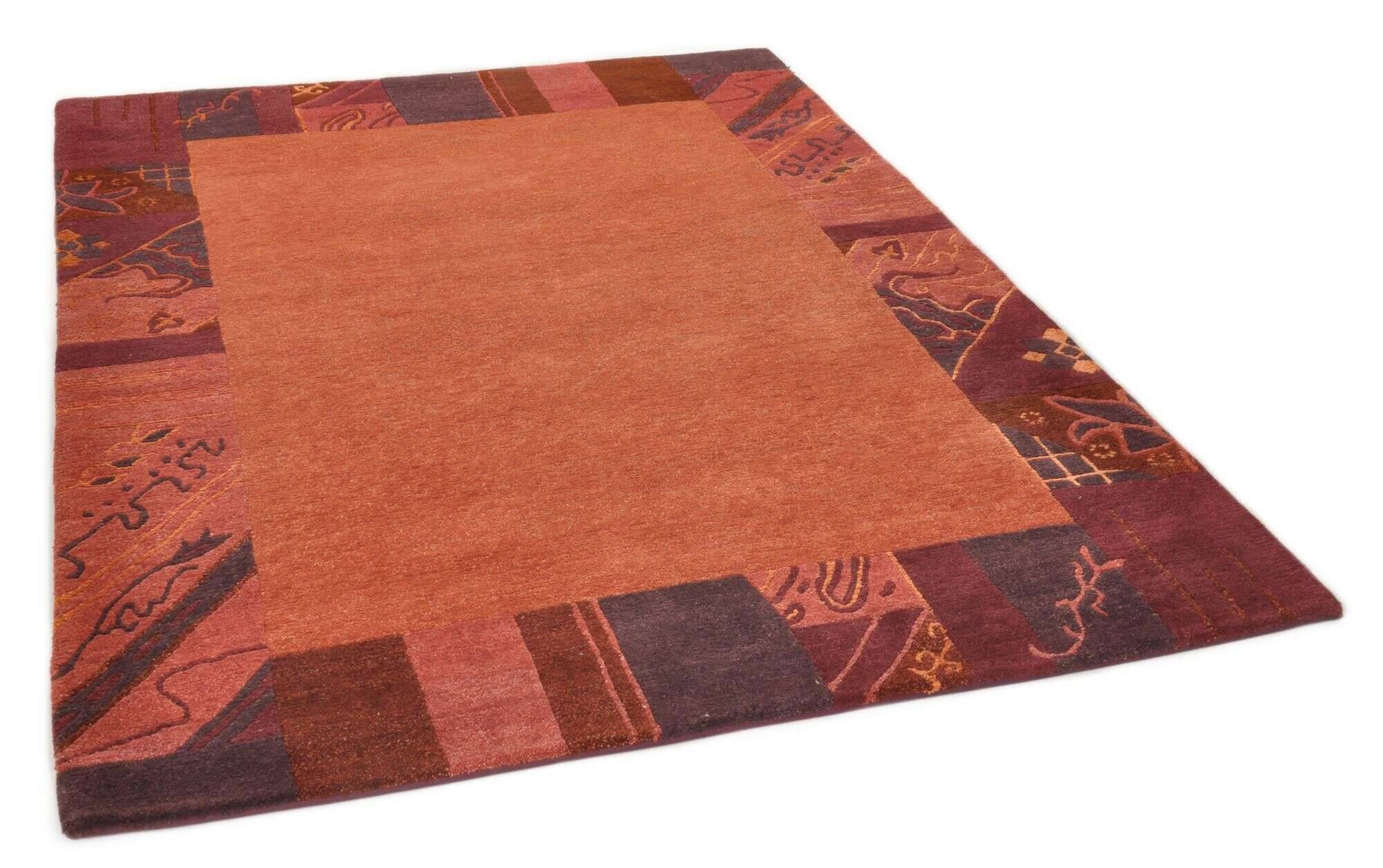 TalongaSilk_RSK569_210redmulti_415090_2 Handgeknüpfter Nepalteppich rot Talonga-Silk im Wunschmaß