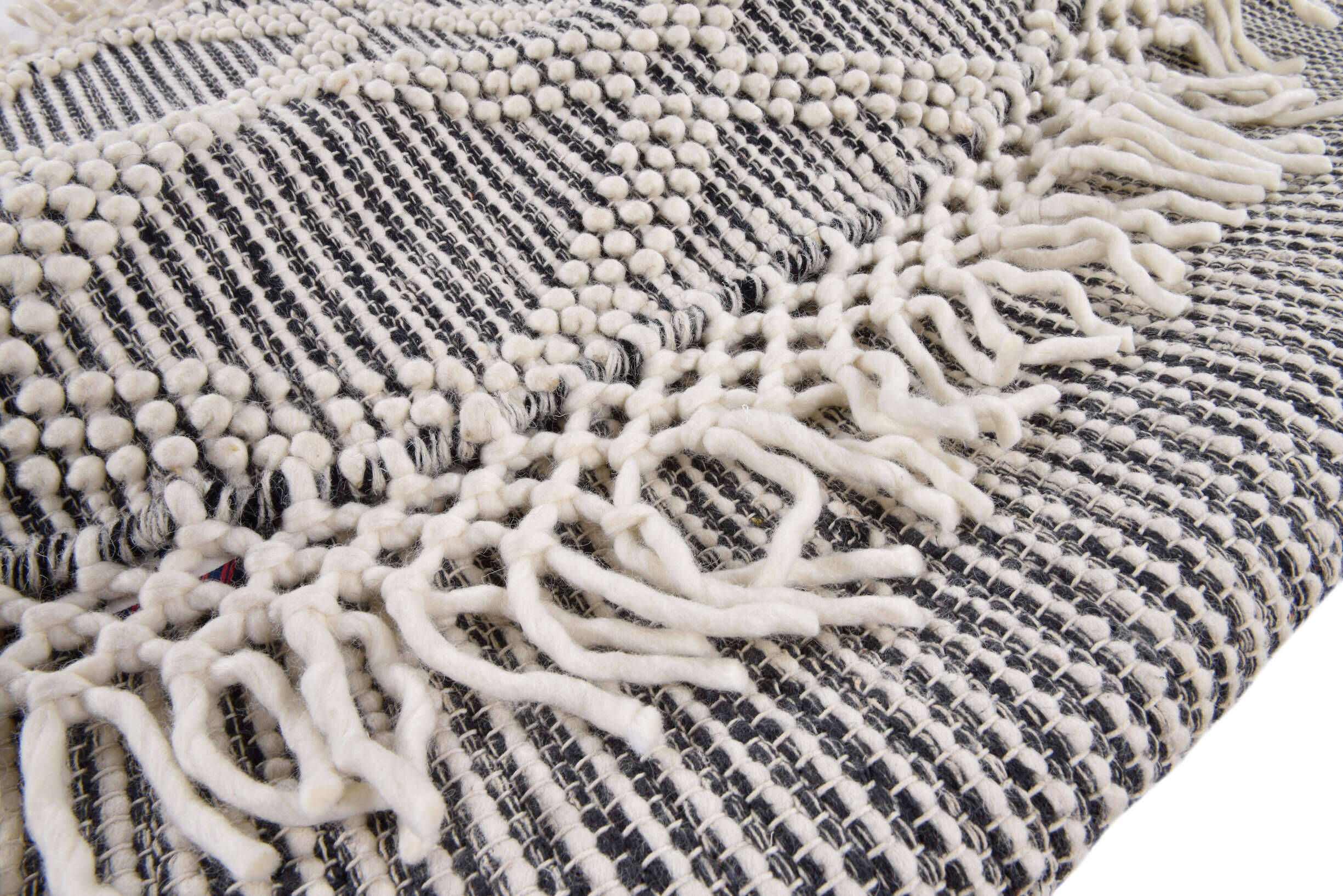Tom Tailor Colored Macrame One Teppich natur Wollteppiche