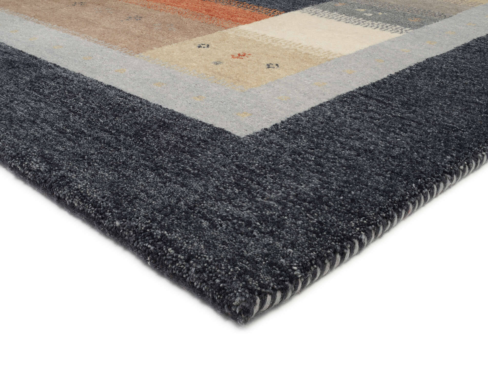 INT03-337-3 Teppich Intense Sona Gabbeh Design Handgeknüpft Schurwolle