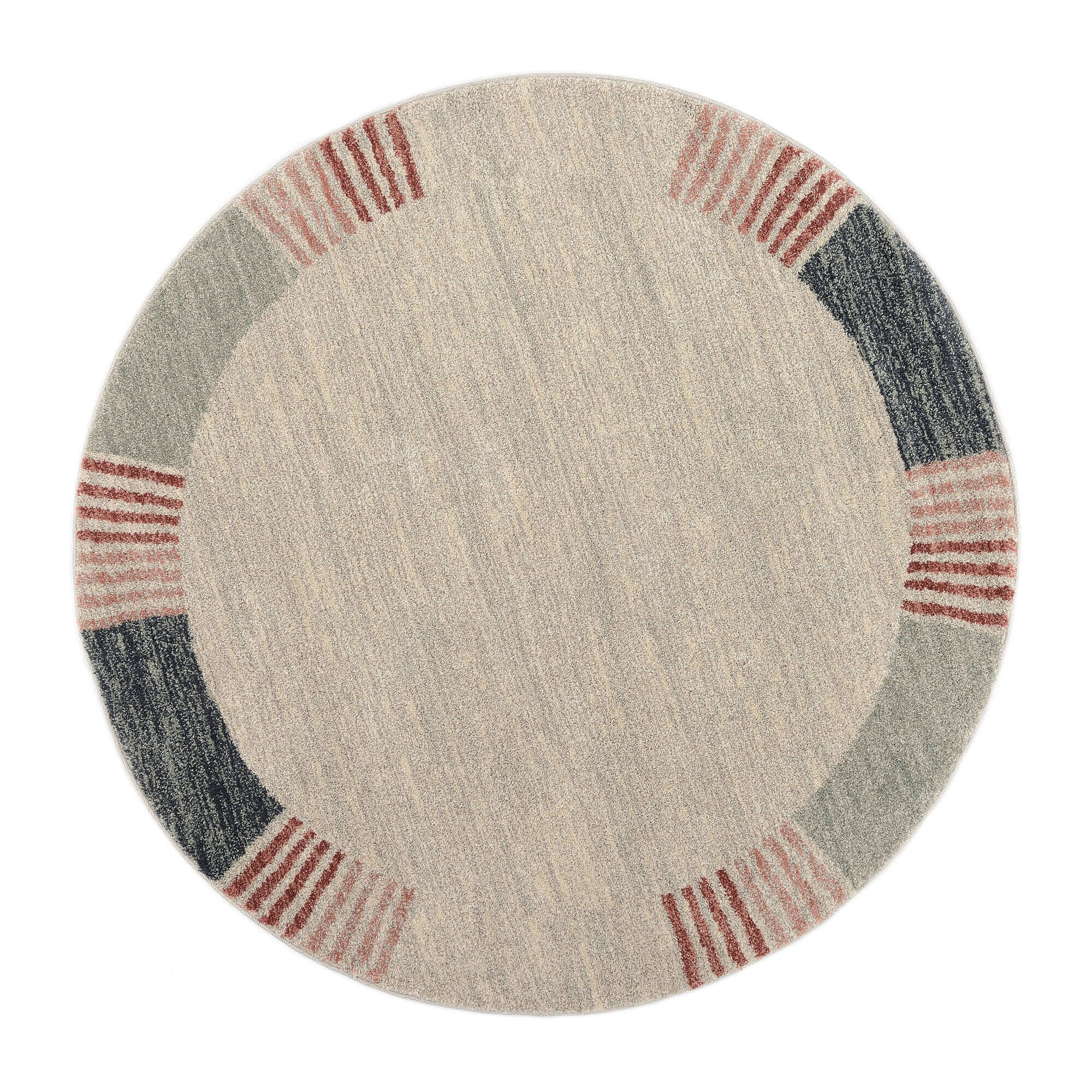 CAF01-597-22 Teppich Castle-Flora OCI in rund Bordüre